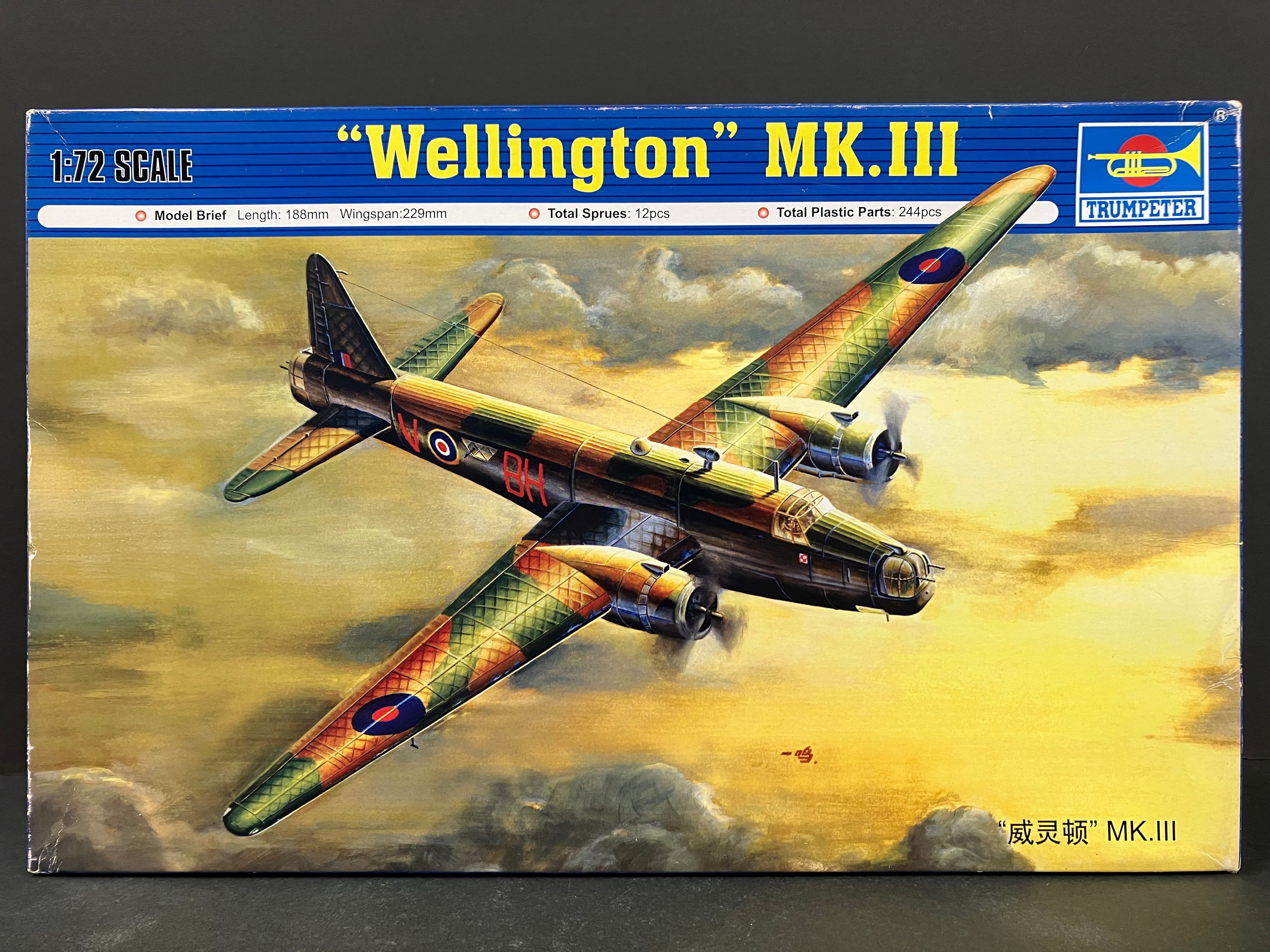 Plane Series No. 01627 1/72 Scale Vickers Wellington MK. III