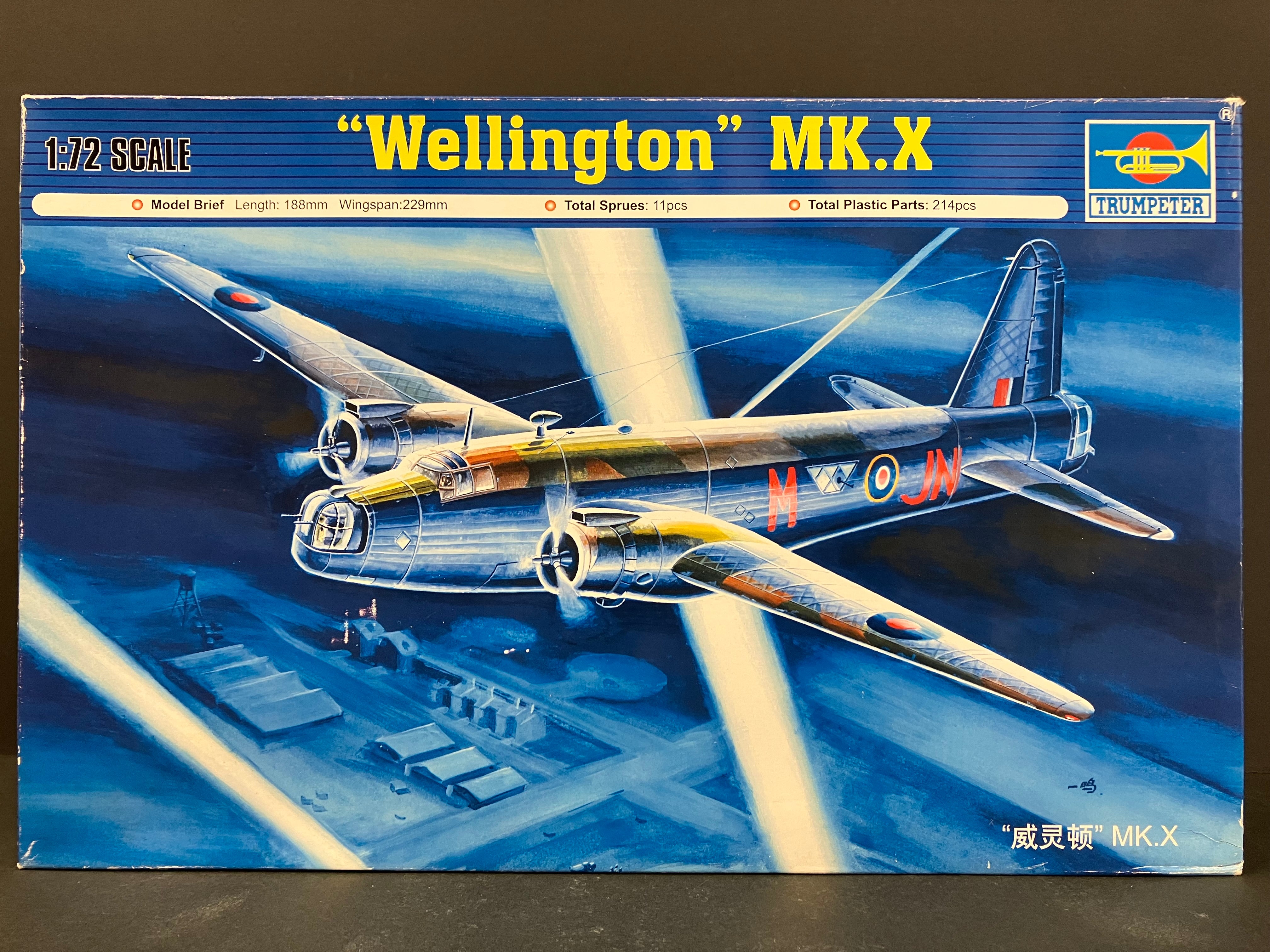 Plane Series No. 01628 1/72 Scale Vickers Wellington Mk. X