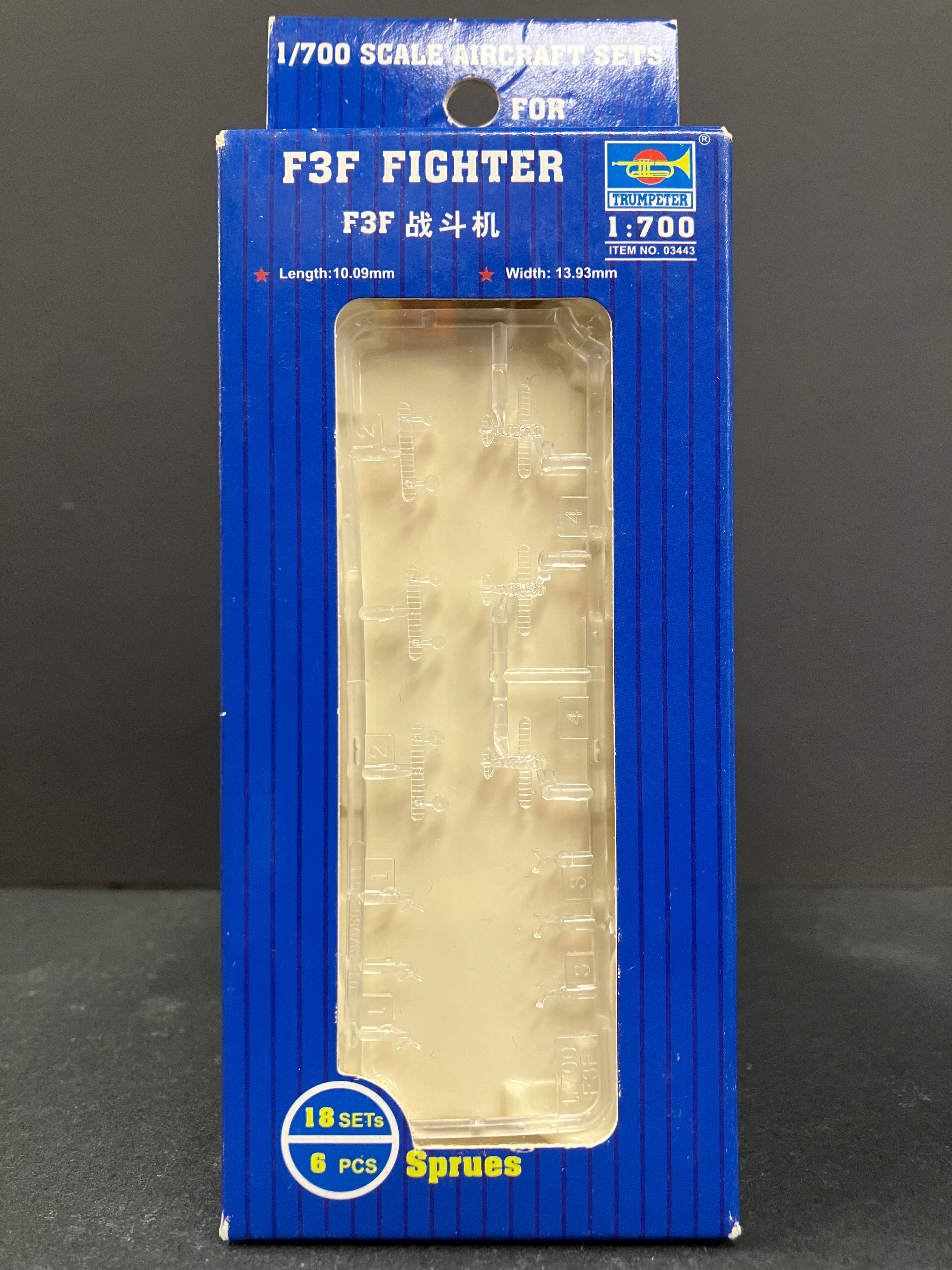 Plane Series No. 03443 1/700 Scale Aircraft Sets for Aircraft Carrier F3F Fighter (18 Planes per Box)