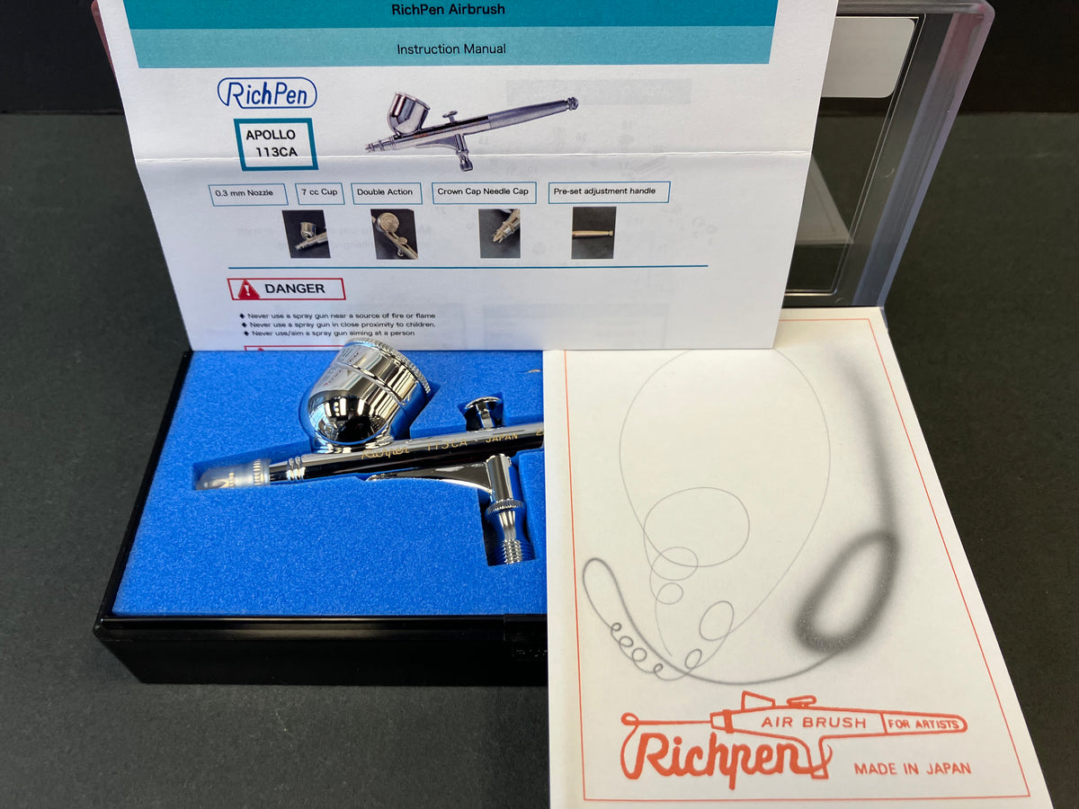 Apollo Series Gravity Feed 0.3 mm Dual Action Airbrush 113CA
