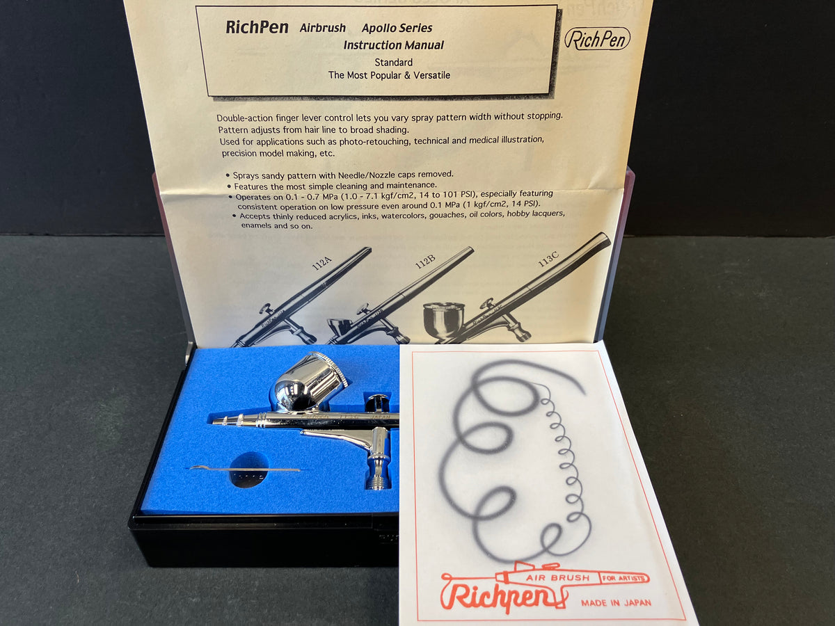 Apollo Series Gravity Feed 0.3 mm Dual Action Airbrush 113C