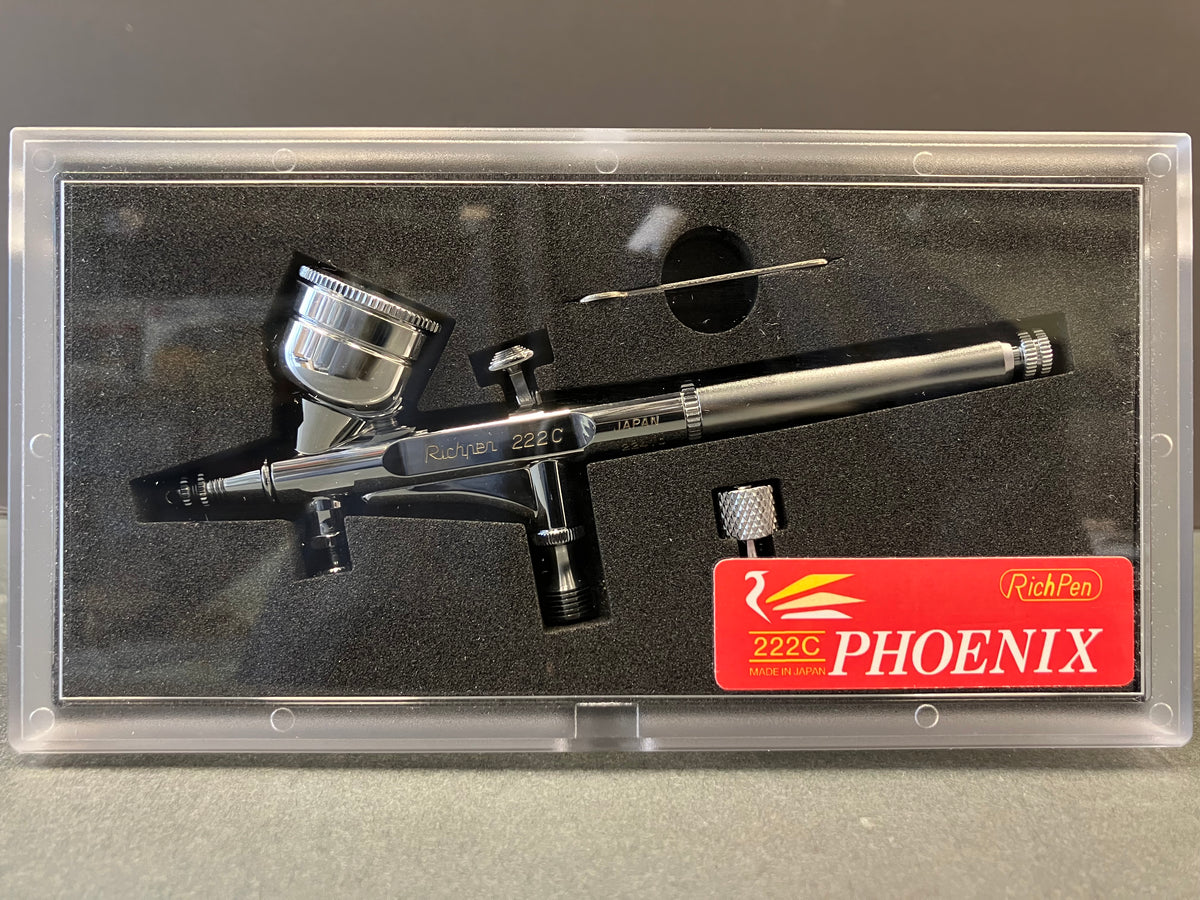 Phoenix Series Gravity Feed 0.2 mm Dual Action Airbrush 222C