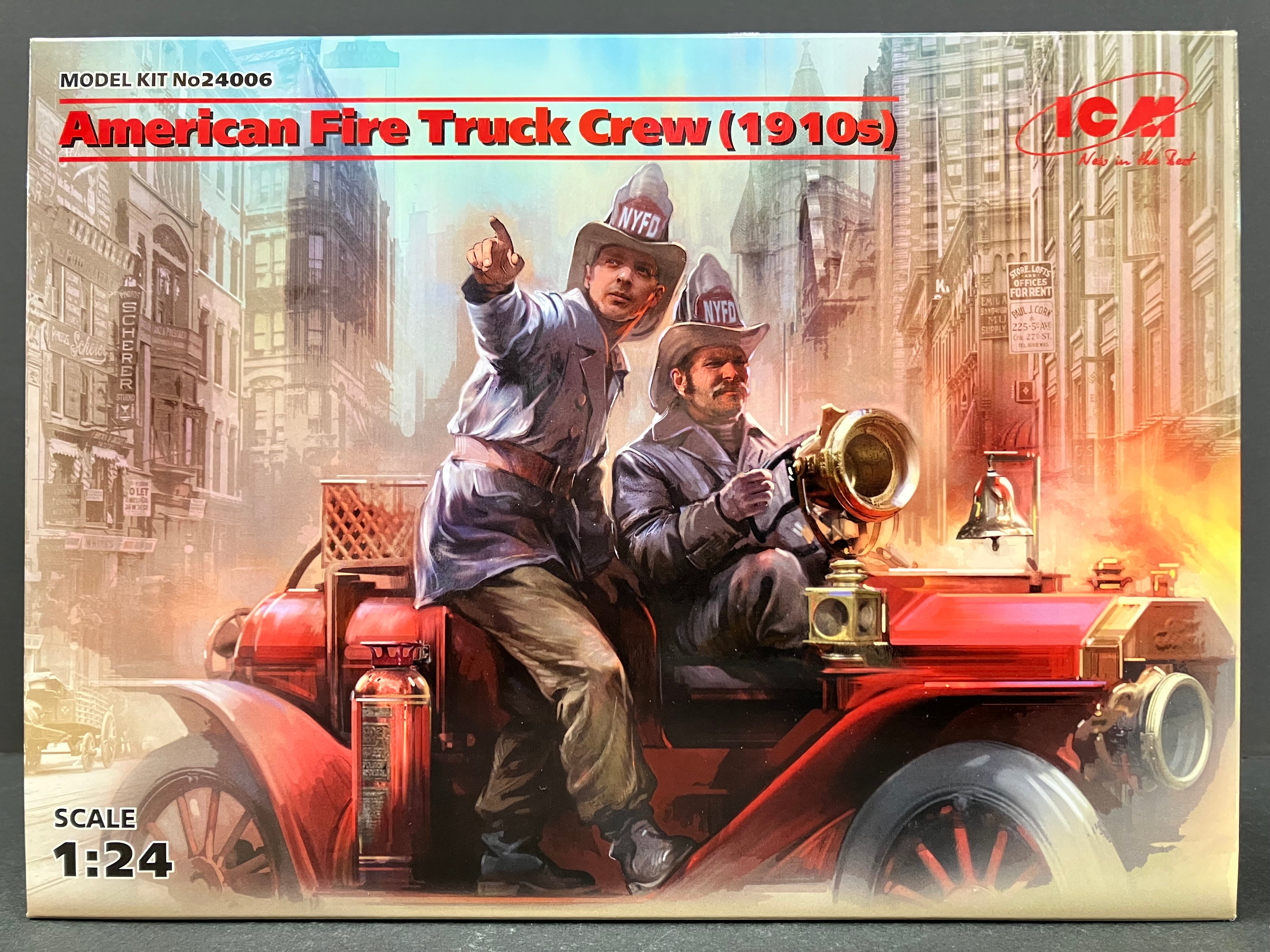 1/24 Scale No. 24006 American Fire Truck Crew (1910s)