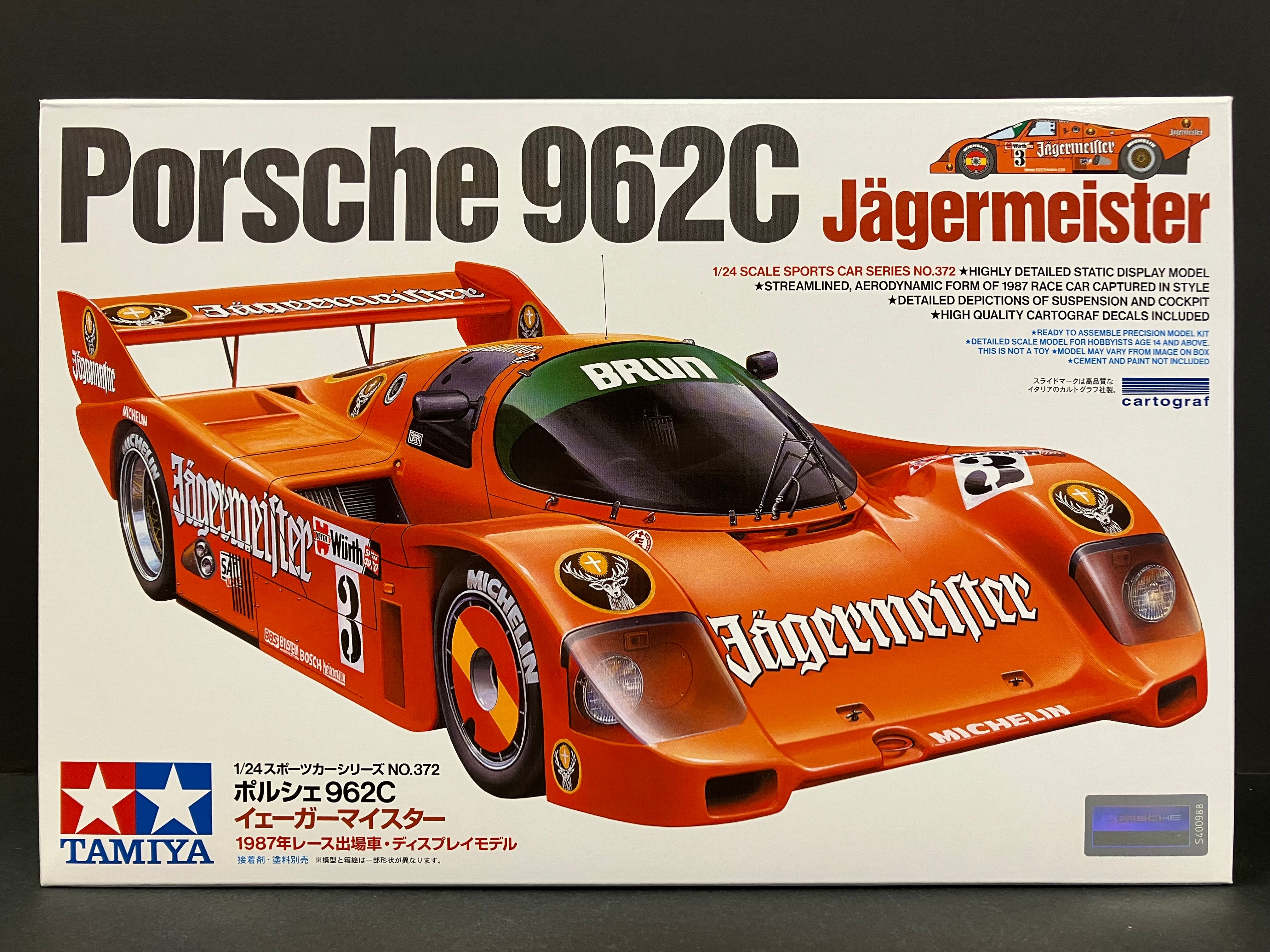 No. 372 Porsche 962C Jägermeister ~ Year 1987 Version