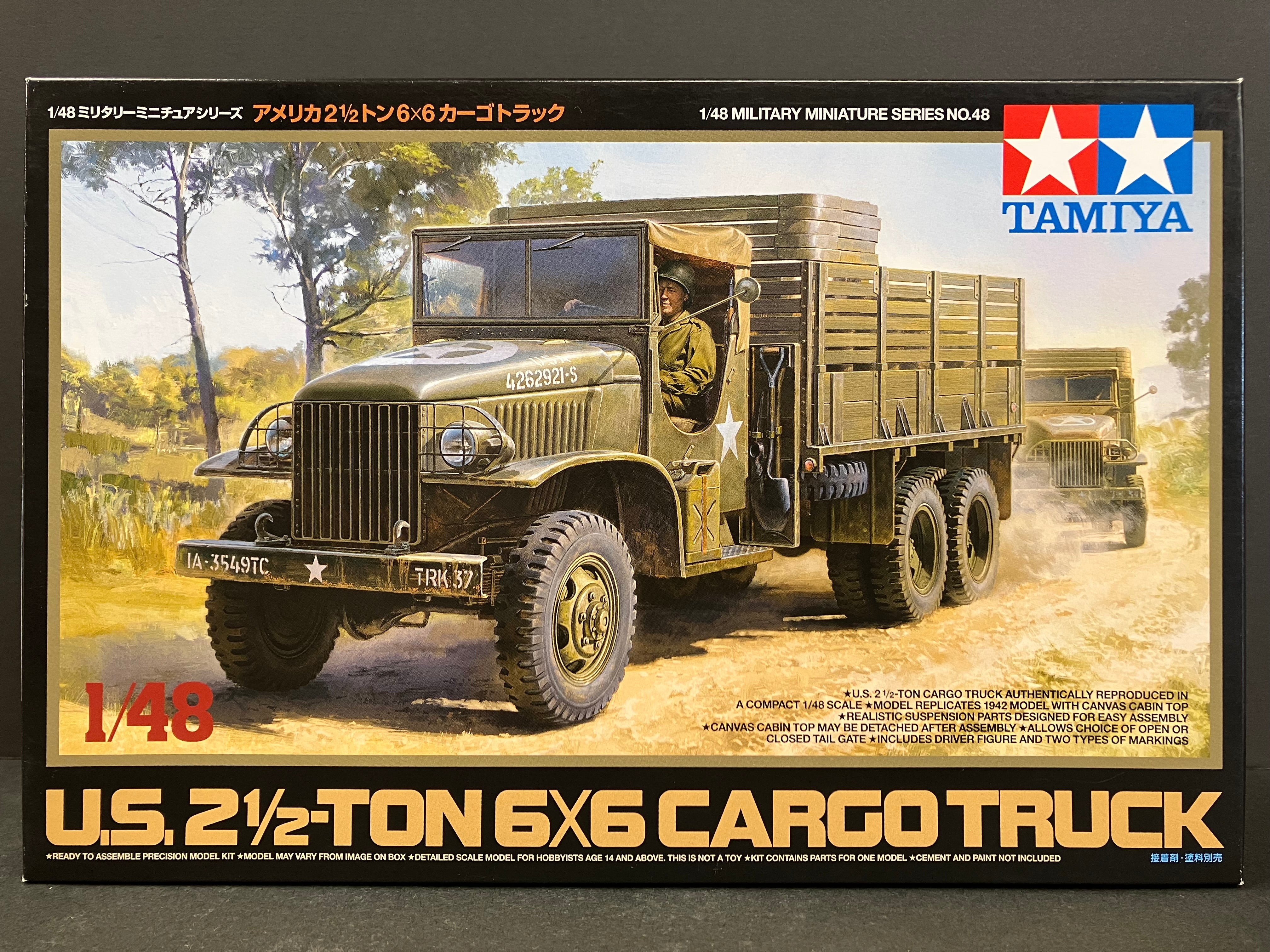 1/48 Scale Military Miniature Series: No. 48 U.S. 2 1/2-Ton 6 x 6 Cargo Truck