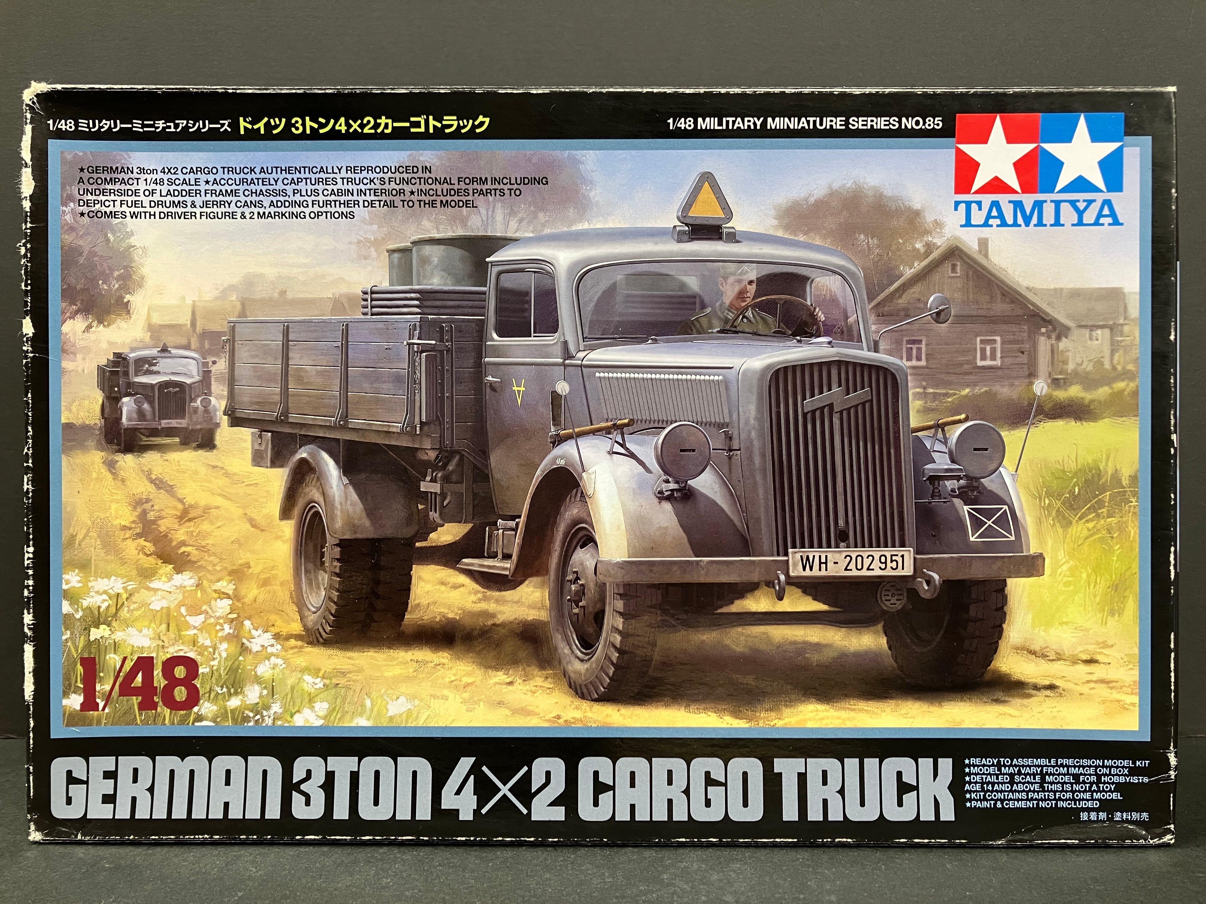 1/48 Scale Military Miniature Series: No. 85 German 3 Ton 4 x 2 Cargo Truck