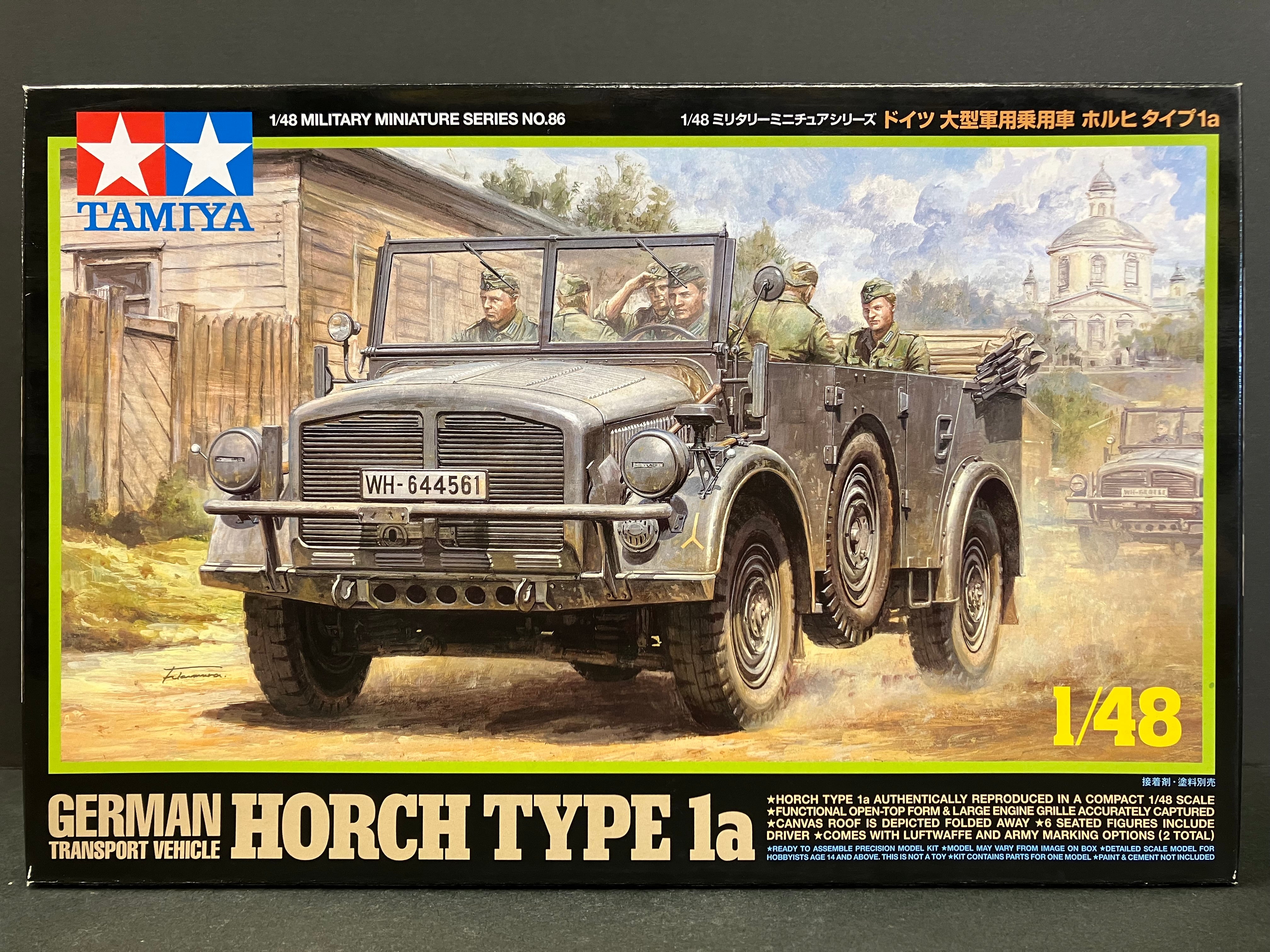 1/48 Scale Military Miniature Series: No. 86 German Transport Vehicle Horch Type 1a