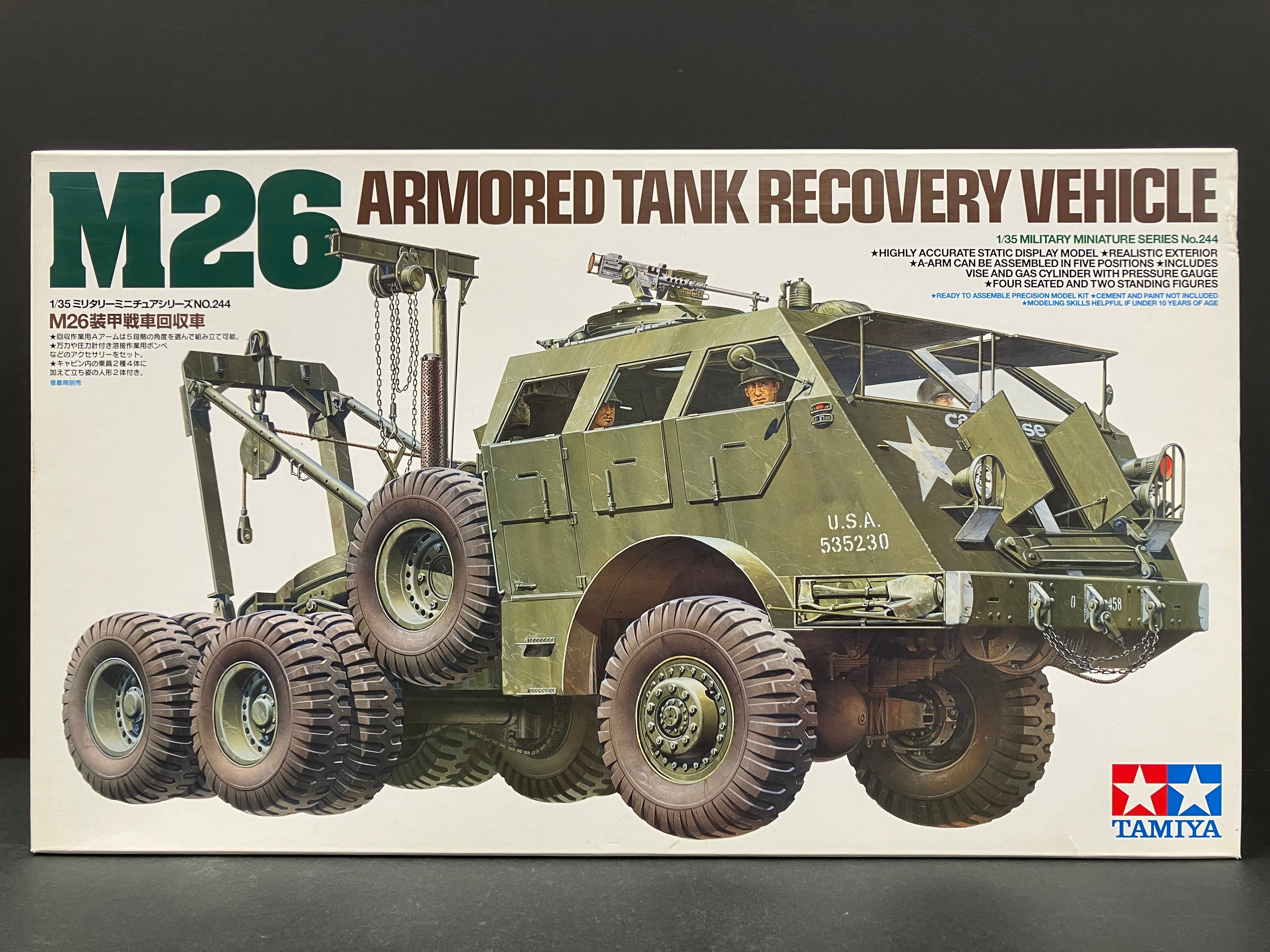 1/35 Scale Military Miniature Series: No. 244 M26 Armored Tank Recovery Vehicle