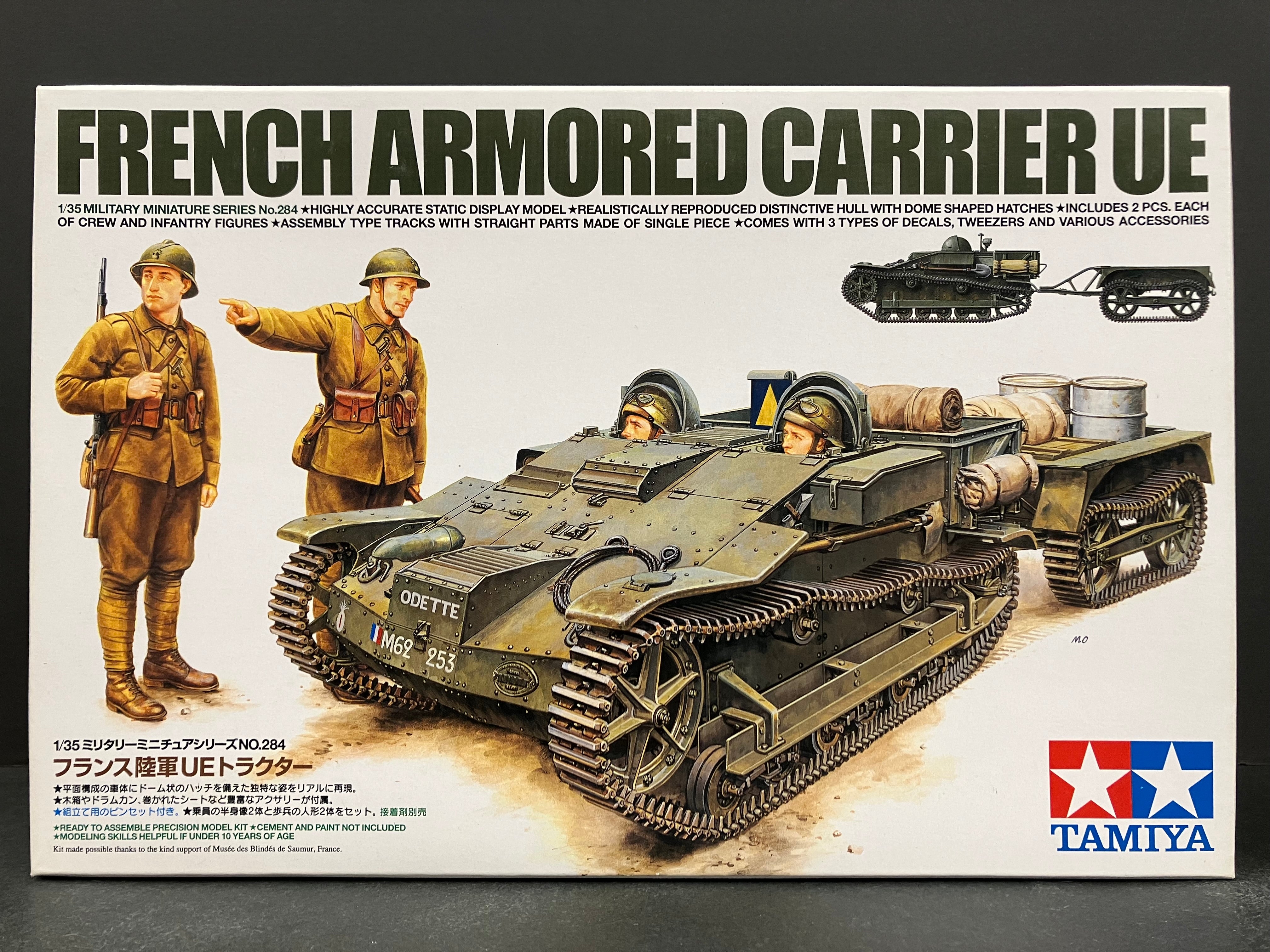 1/35 Scale Military Miniature Series: No. 284 French Armored Carrier UE