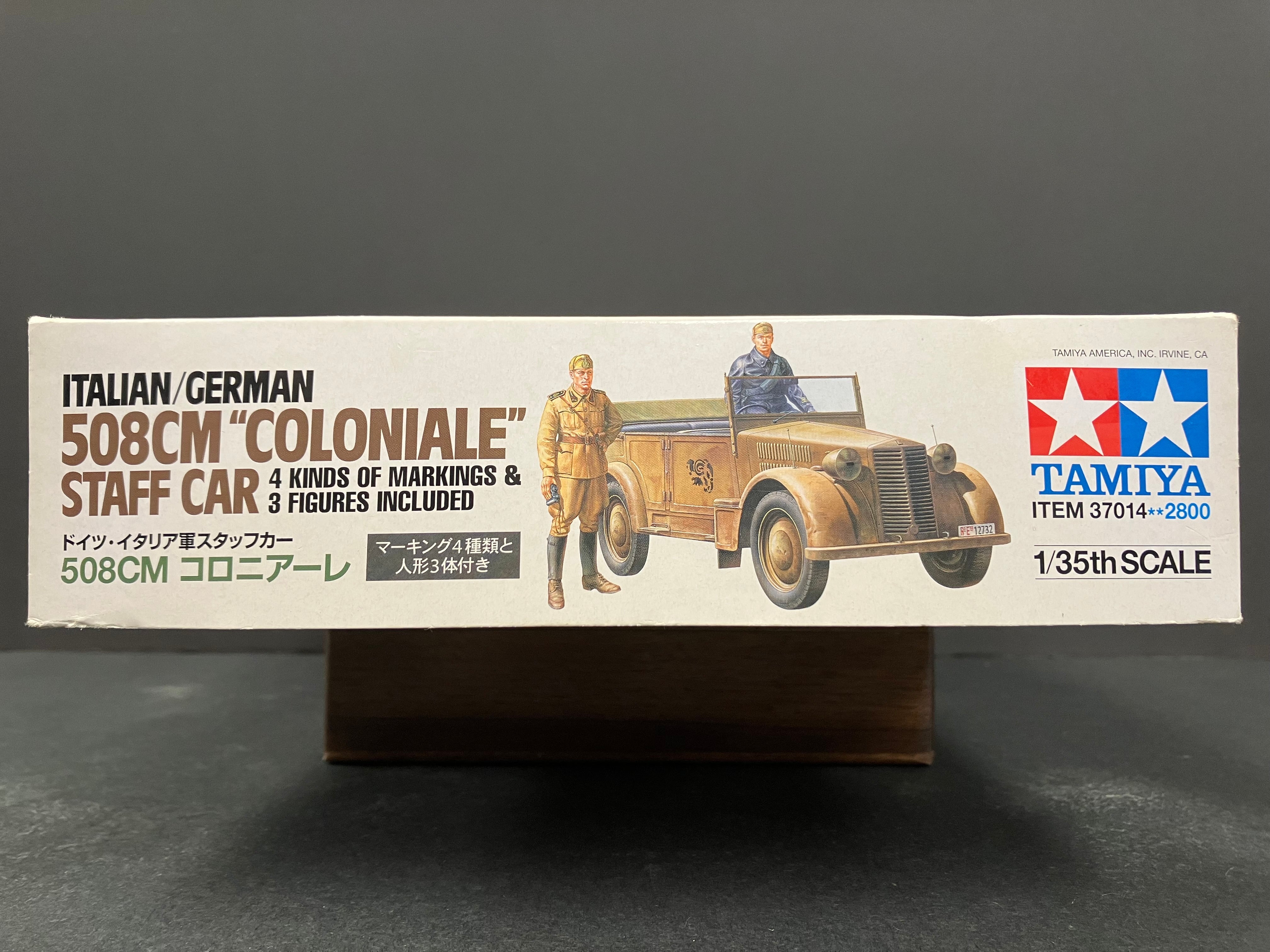 1/35 Scale Military Miniature Series: No. 37014 Italian/German 508 cm “︁Coloniale”︁ Staff Car (Tamiya Special Sale Item)