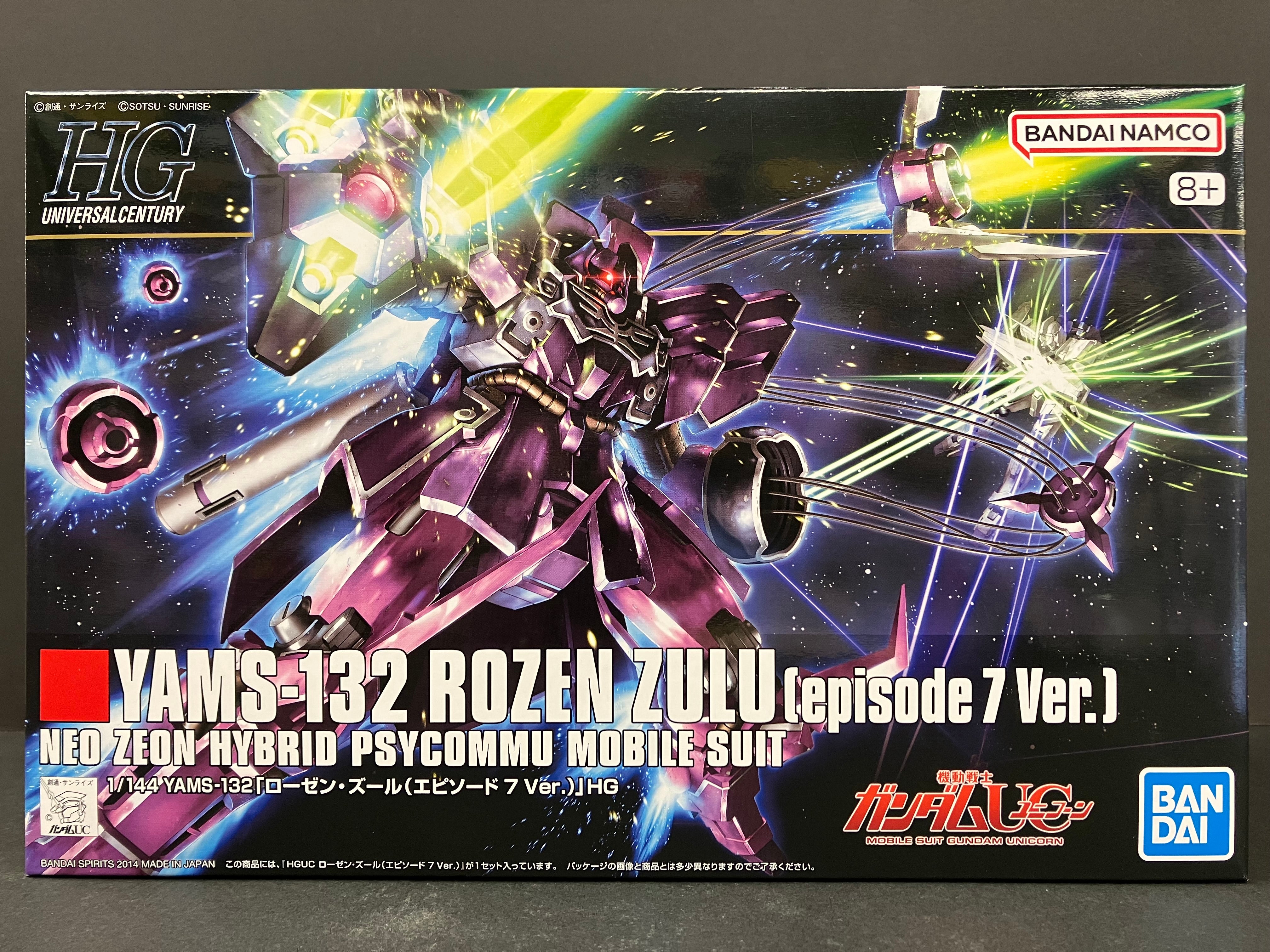 HGUC 1/144 No. 185 YAMS-132 Rozen Zulu (Episode 7 Version) Neo Zeon Hybrid Psycommu Mobile Suit
