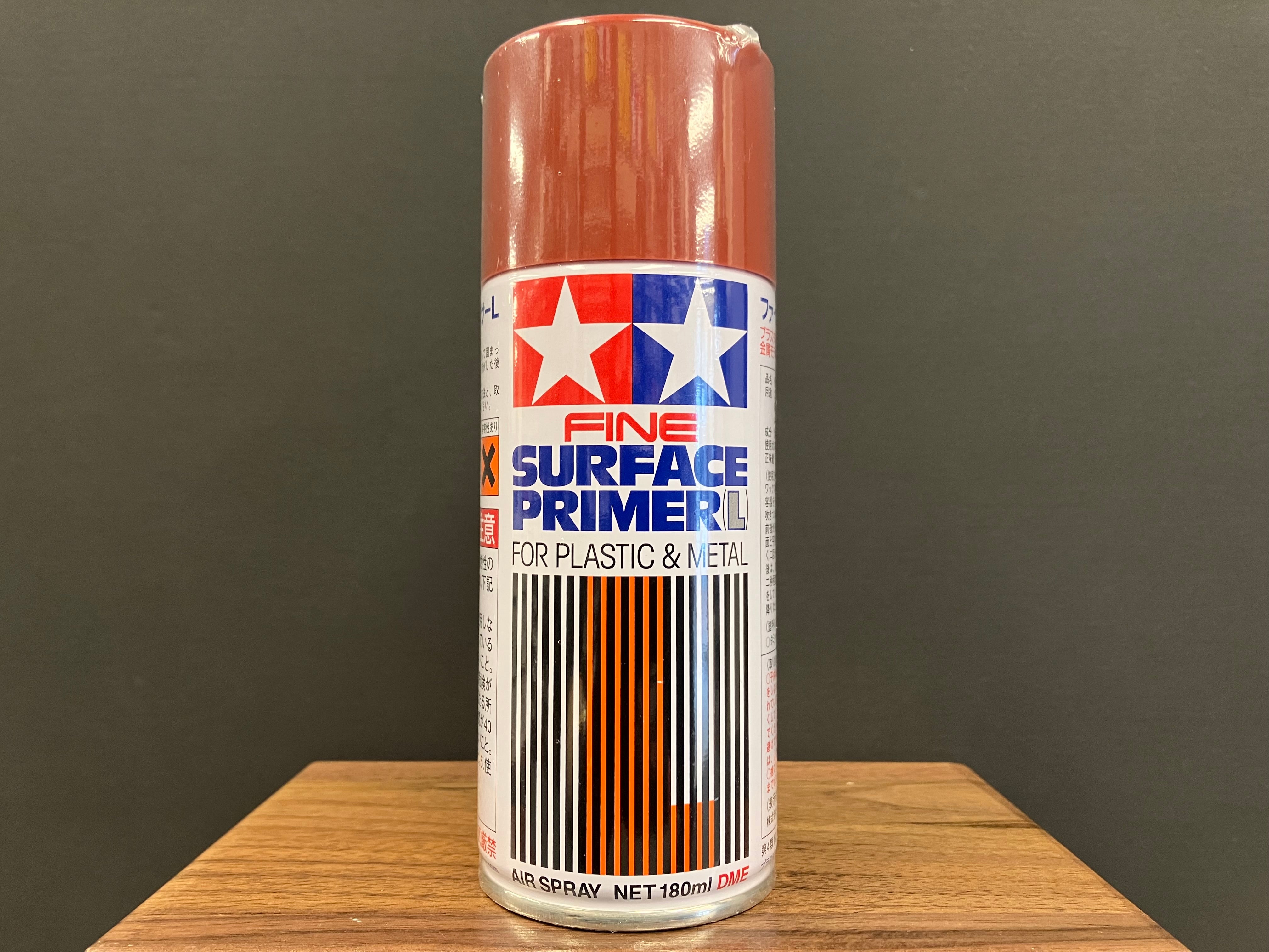 Fine Surface Primer L for Plastic & Metal (Oxide Red) 180 ml