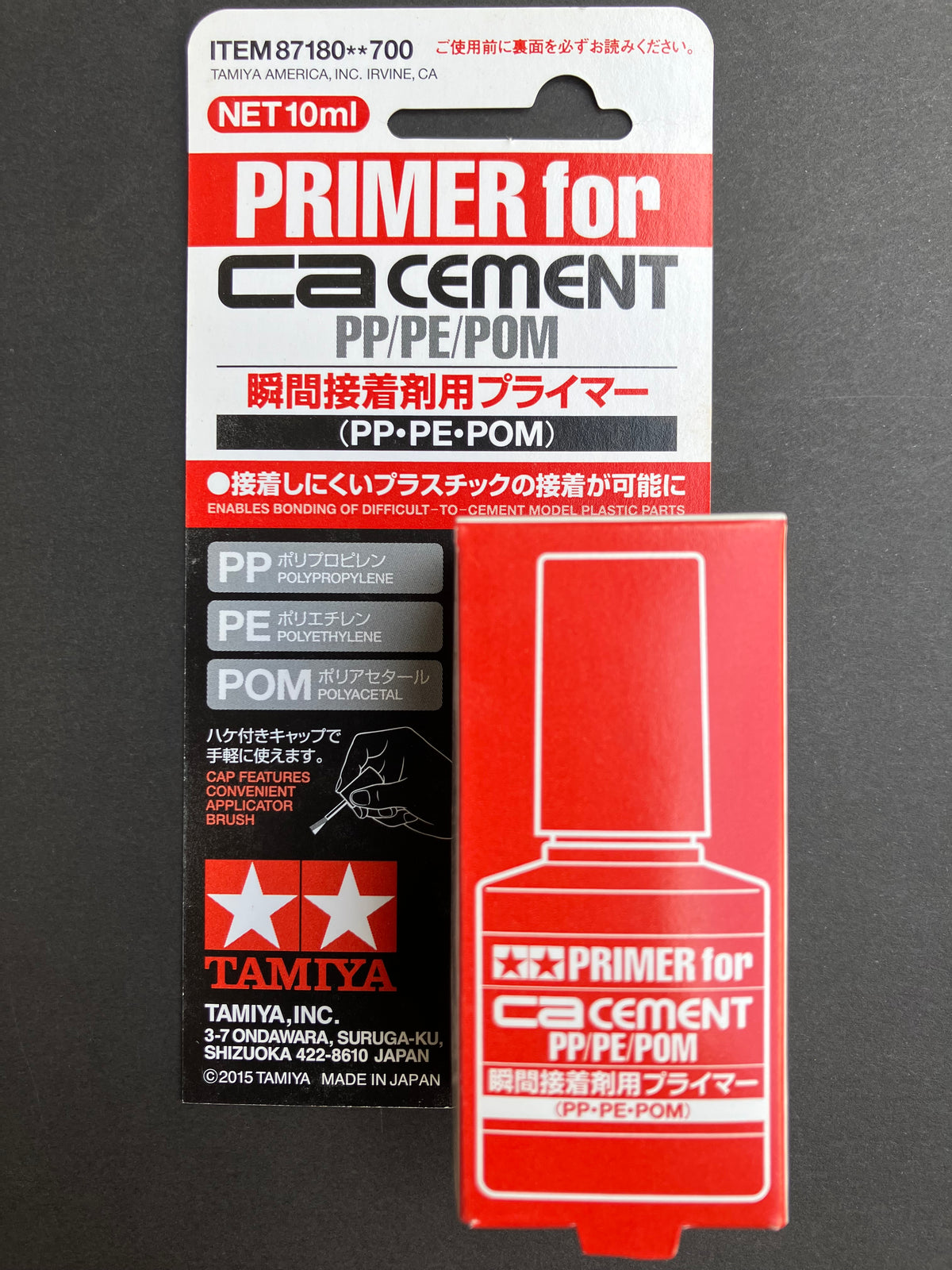 Primer for Tamiya CA Cement (PP/PE/POM) 10 ml