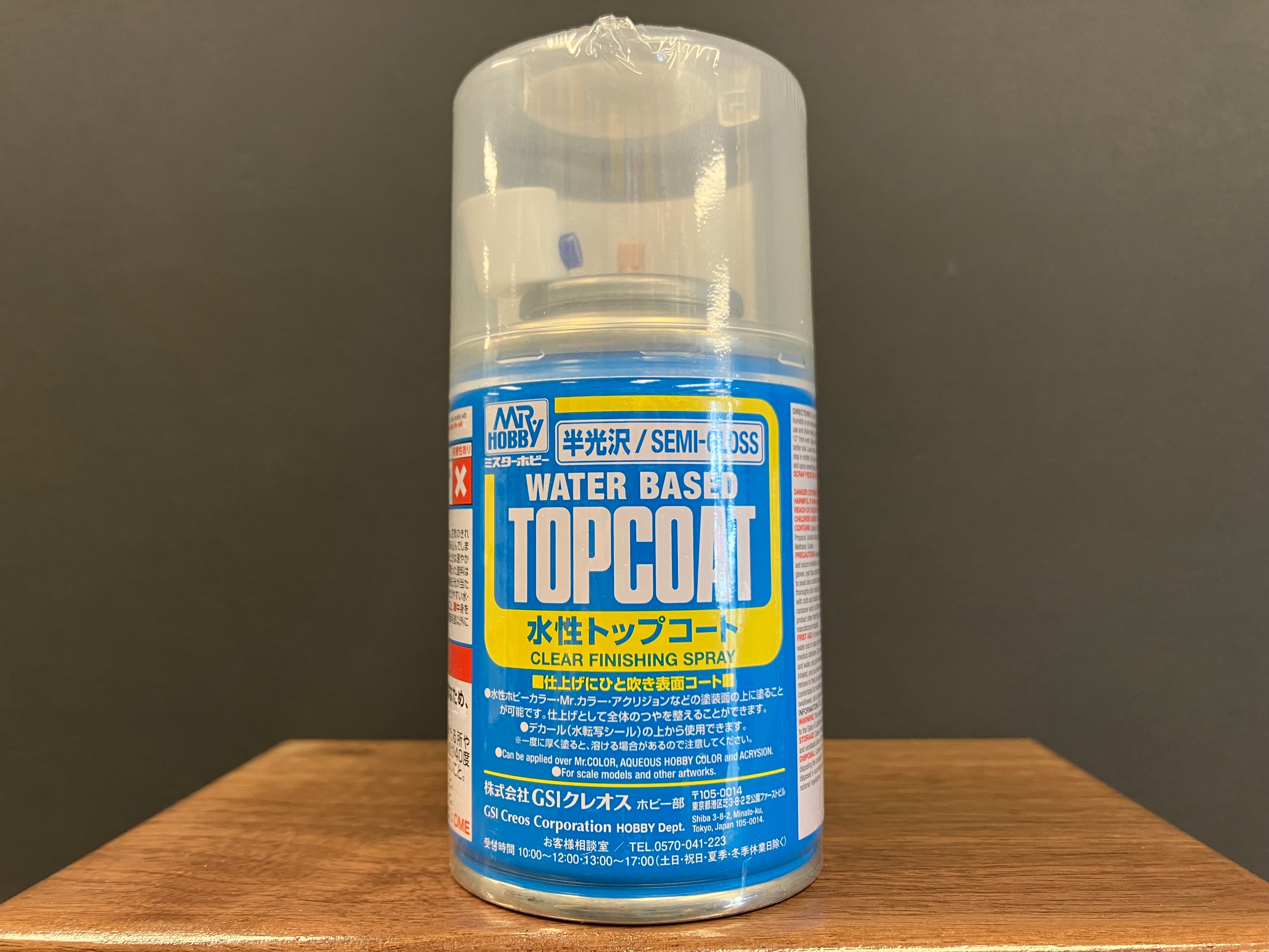 Water Based Topcoat Clear Finishing Spray (Semi-Gloss) B502