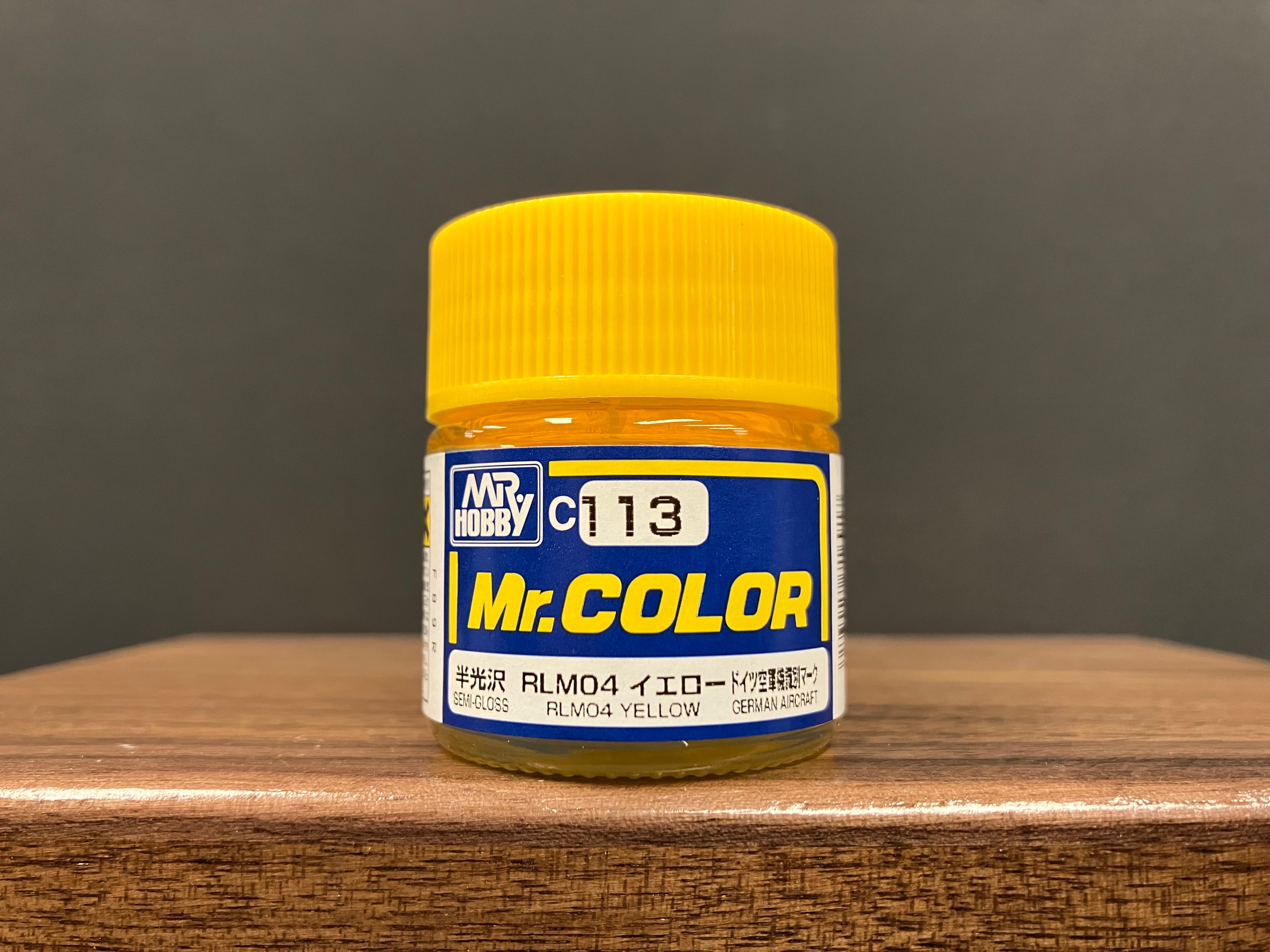 Semi-Gloss RLM04 Yellow C113 半光澤: 黃色 德國空軍機識別標誌