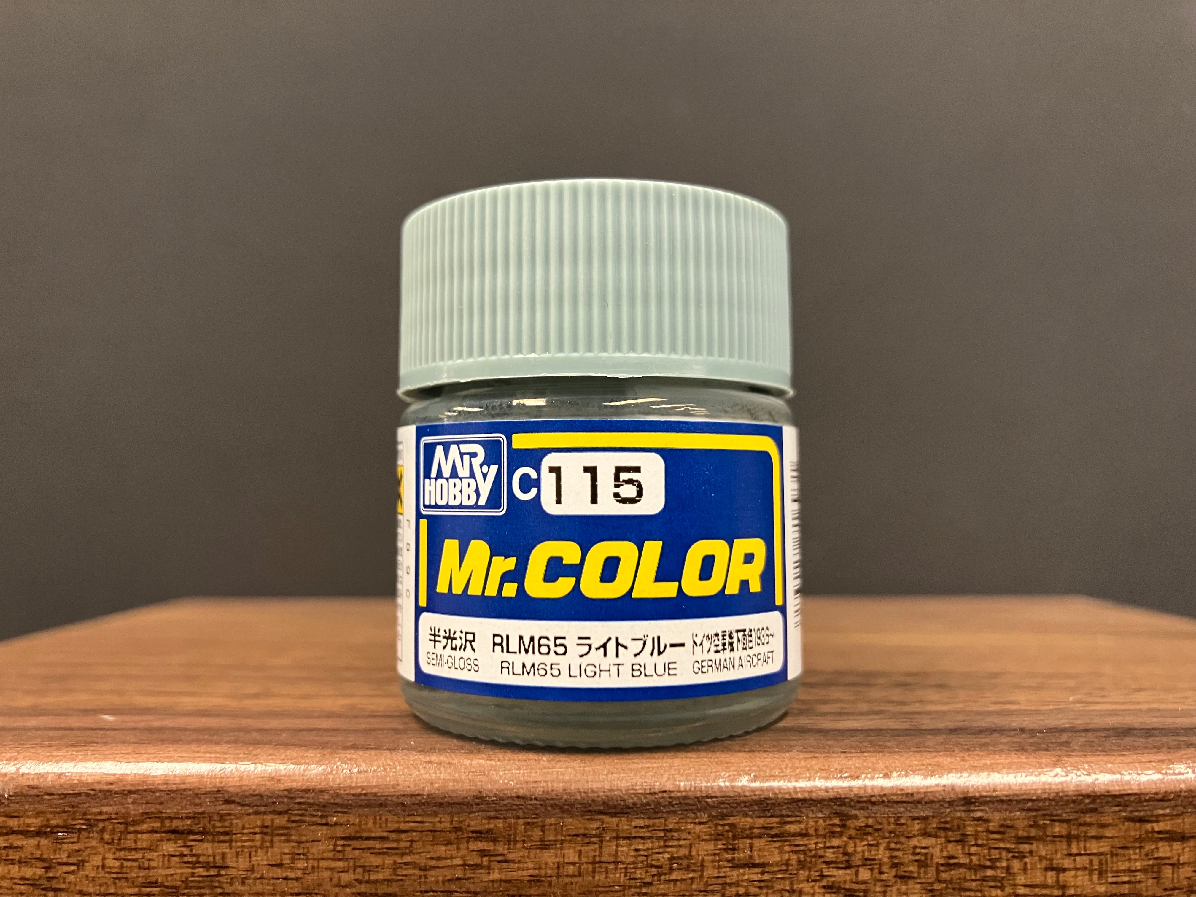Semi-Gloss RLM65 Light Blue C115 半光澤: 淺藍色 德國空軍機下面色 1936 ~