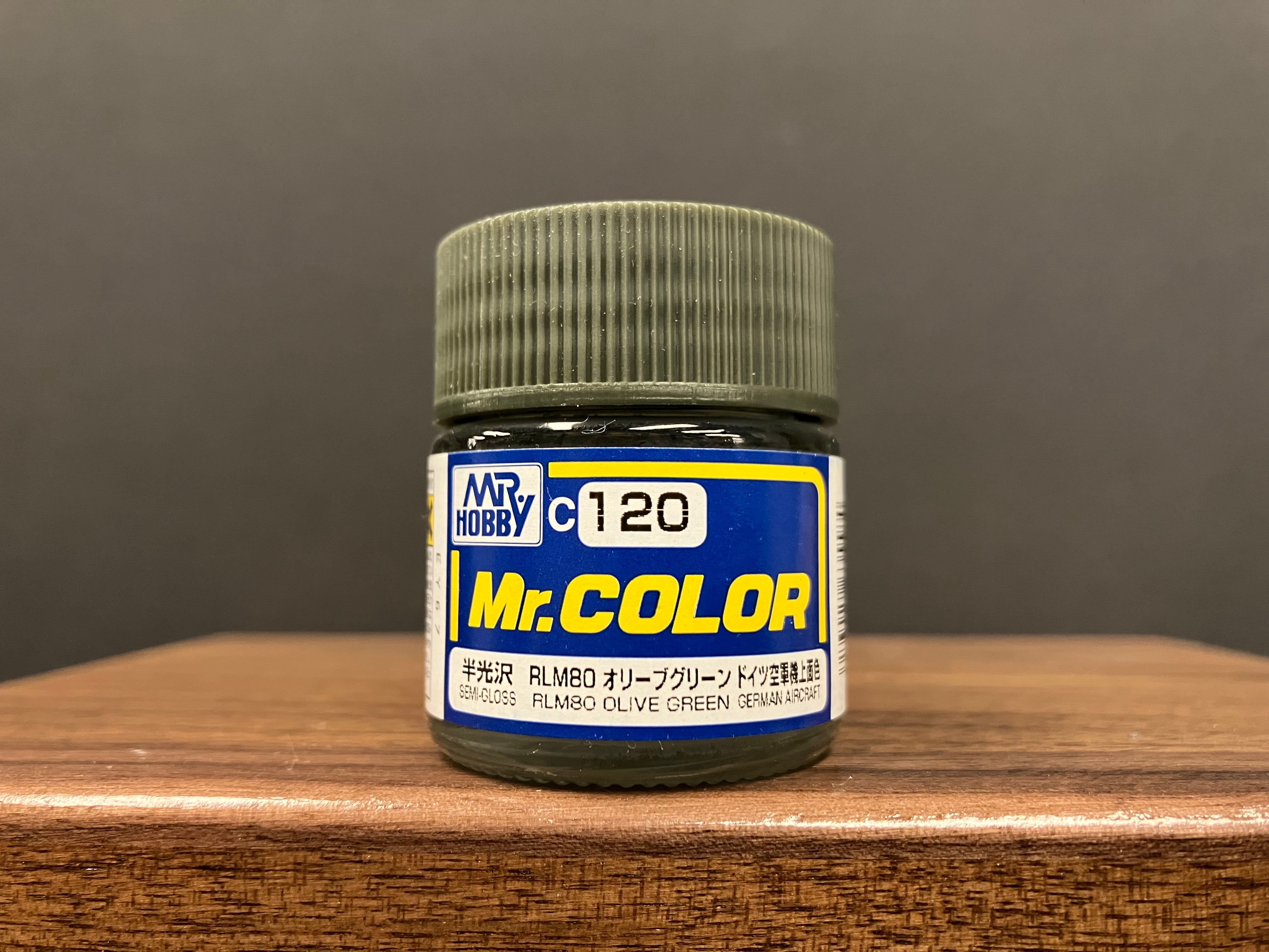 Semi-Gloss RLM80 Olive Green C120 半光澤: 橄欖綠色 德國空軍機上面色