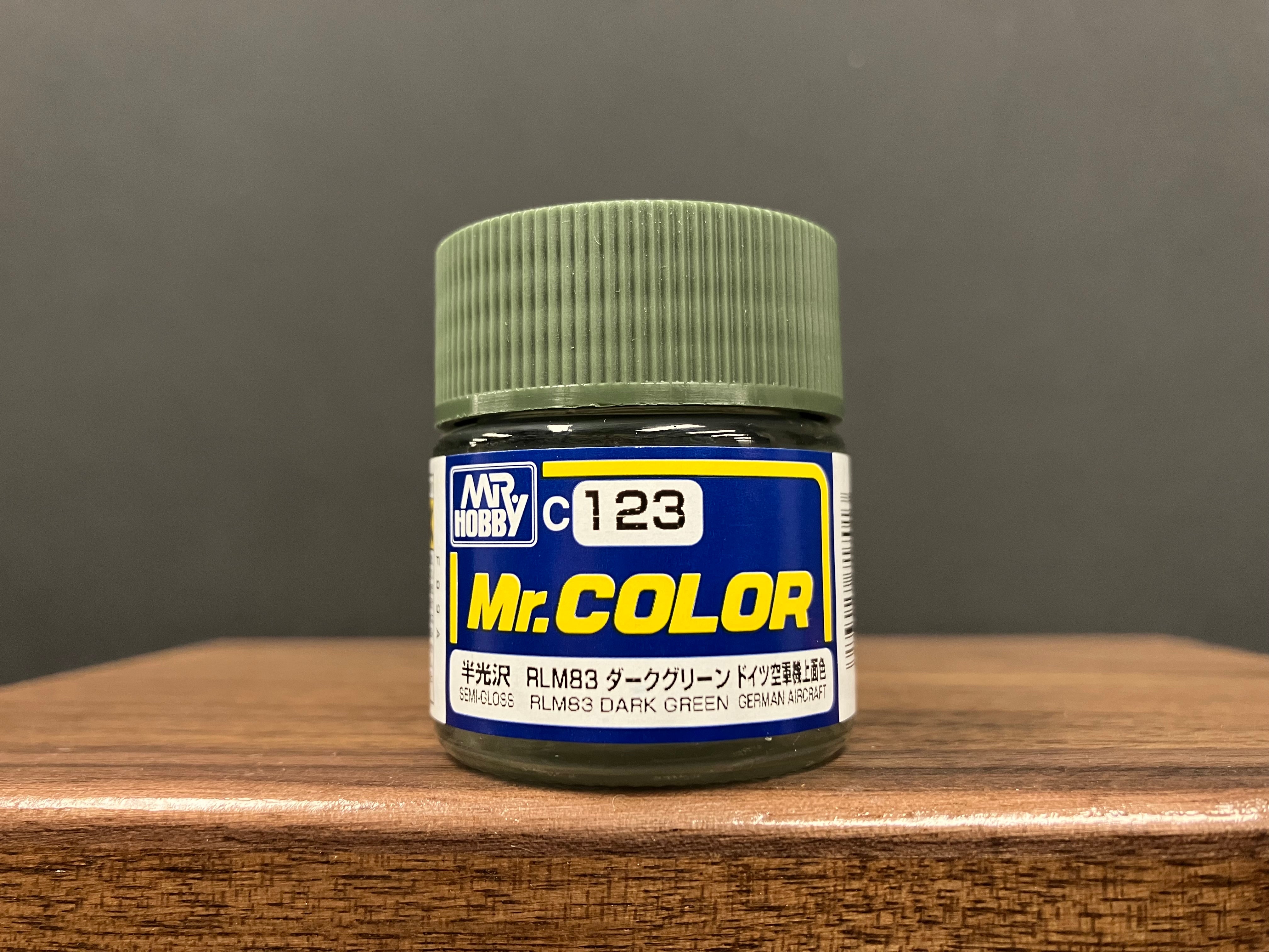Semi-Gloss RLM83 Dark Green C123 半光澤: 深綠色 德國空軍機上面色