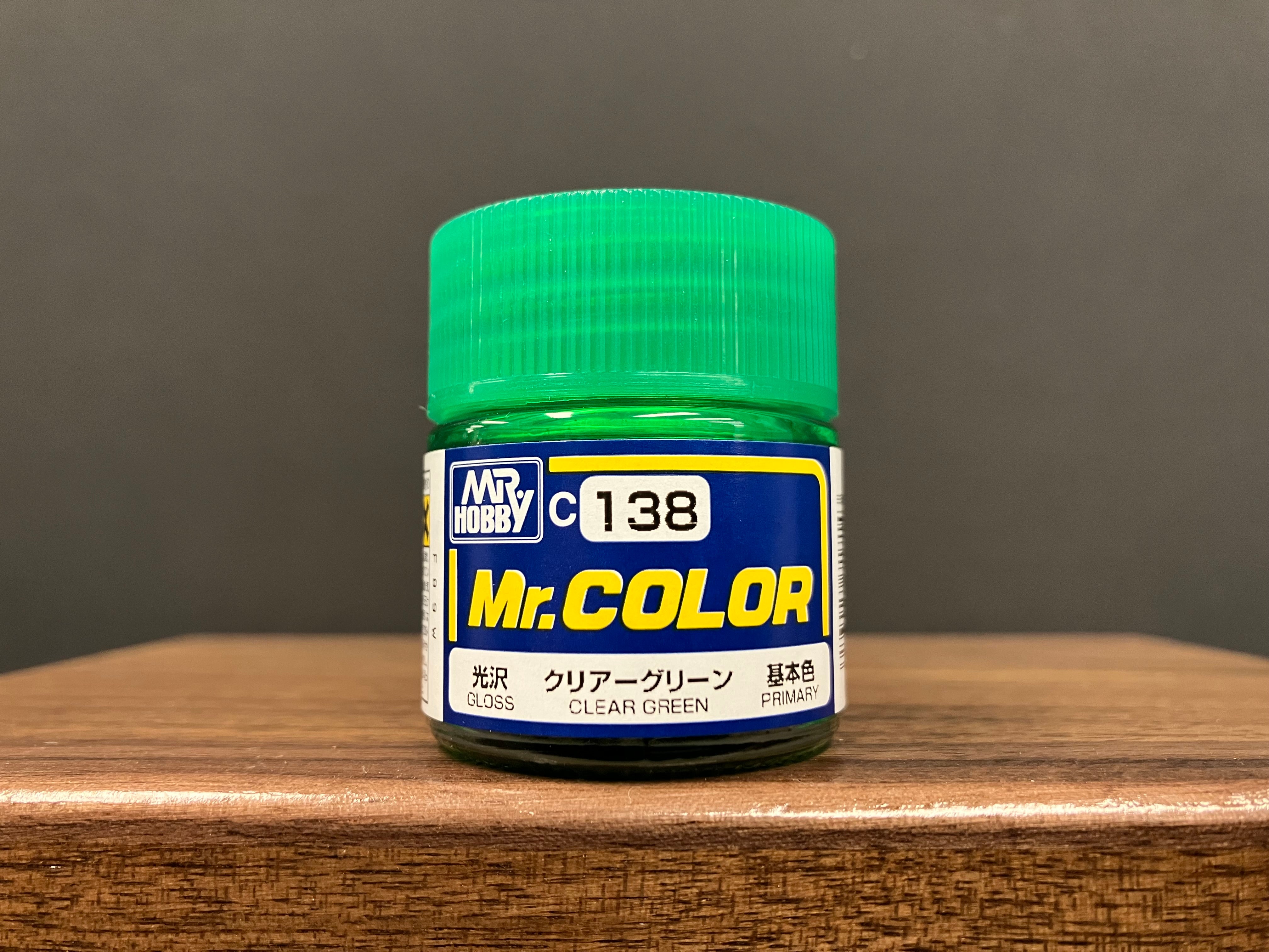 Gloss Translucent Clear Green C138 光澤: 透明綠色 基本色