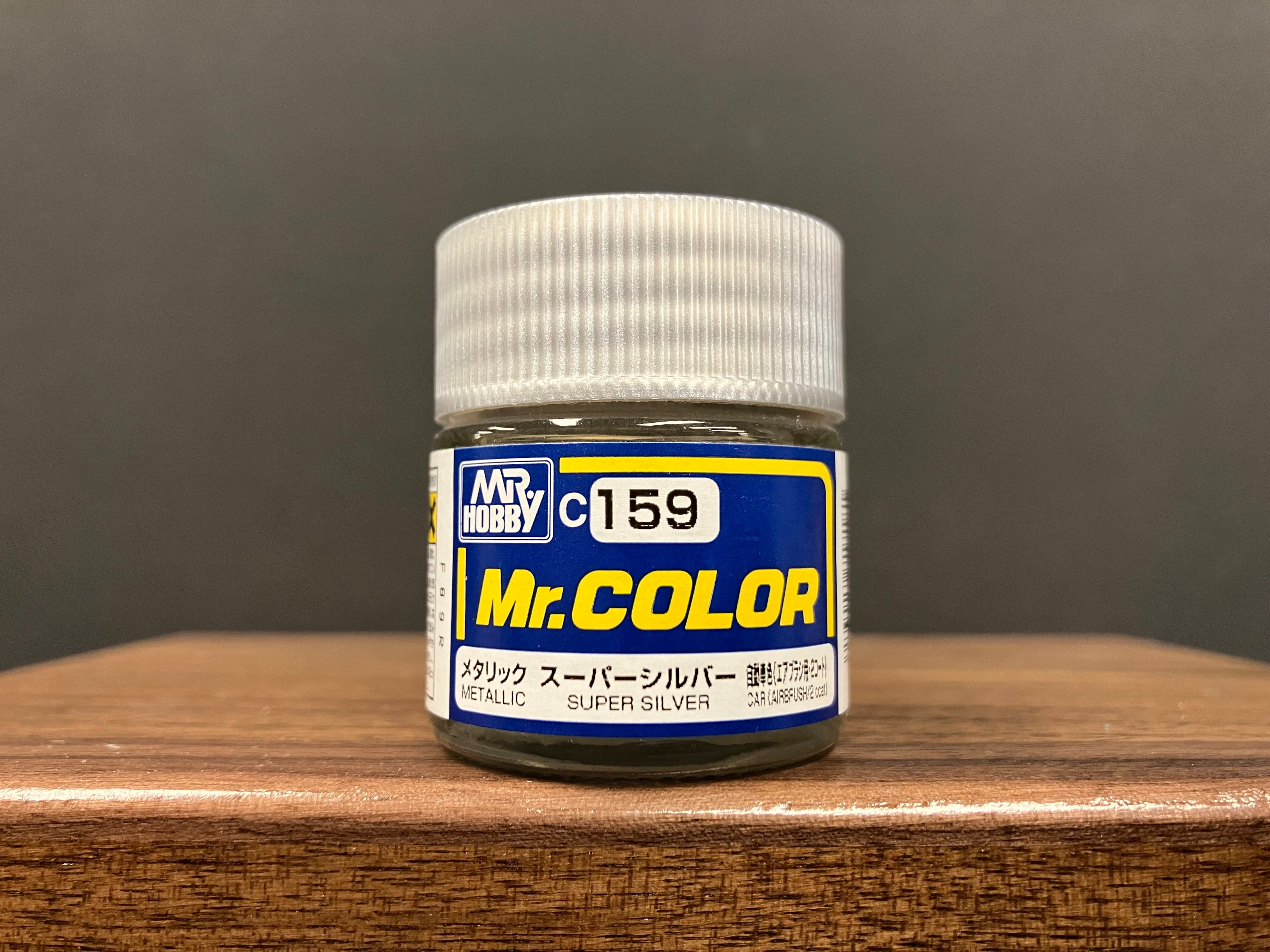 Metallic Super Silver (Airbrush/2 coats) C159 金屬色: 超級銀色 自動車·噴槍用/兩塗層