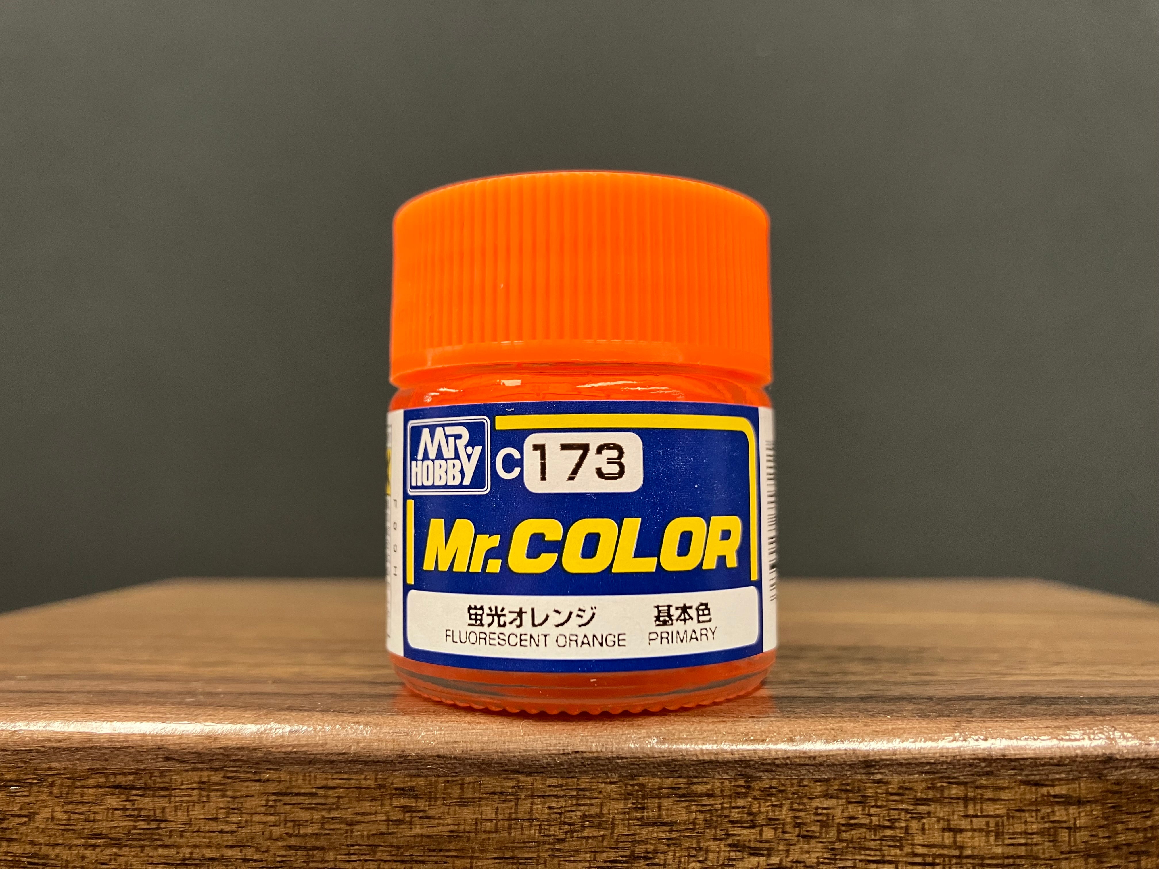 Semi-Gloss Fluorescent Orange C173 半光澤: 螢光橙 基本色