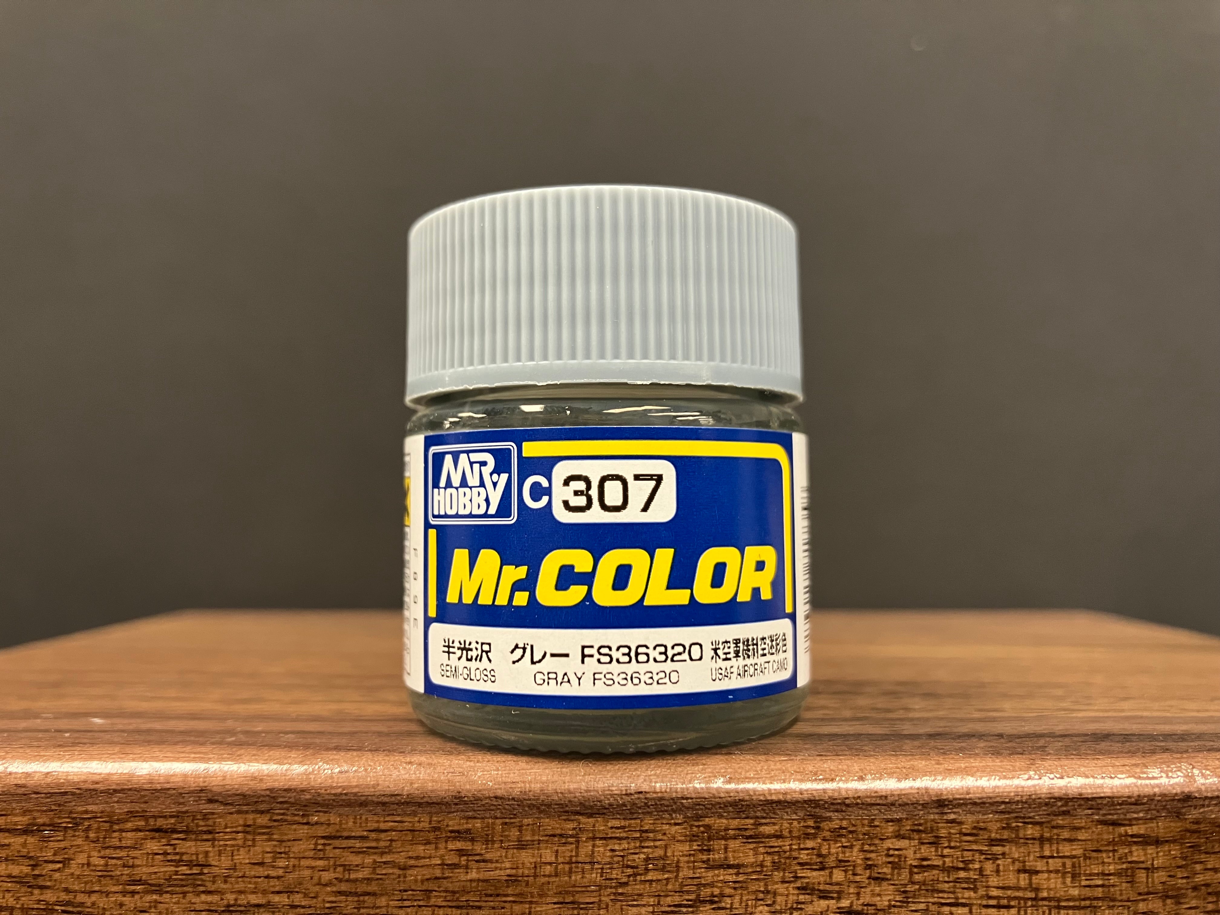 Semi-Gloss Gray FS36320 C307 半光澤: 灰色 美國空軍機制空迷彩色