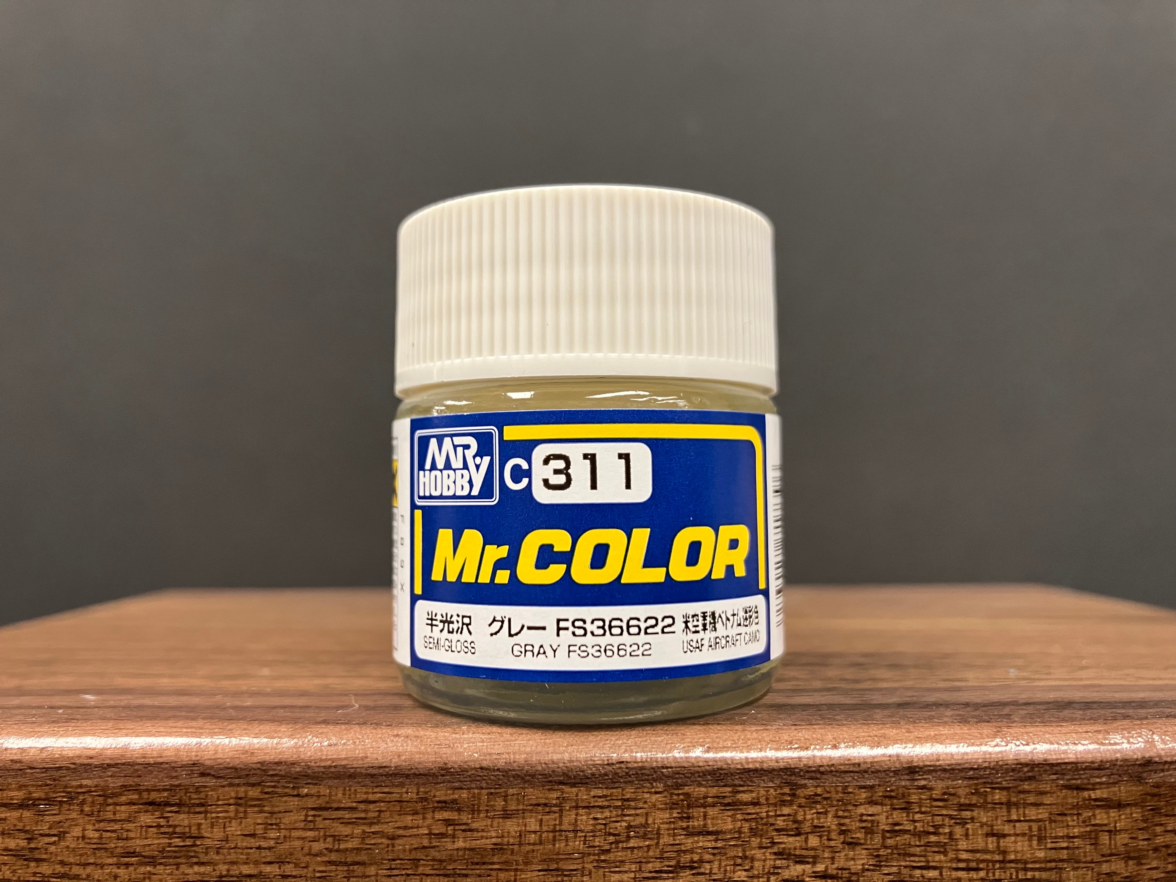 Semi-Gloss Gray FS36622 C311 半光澤: 灰色 美國空軍機越南戰爭迷彩色