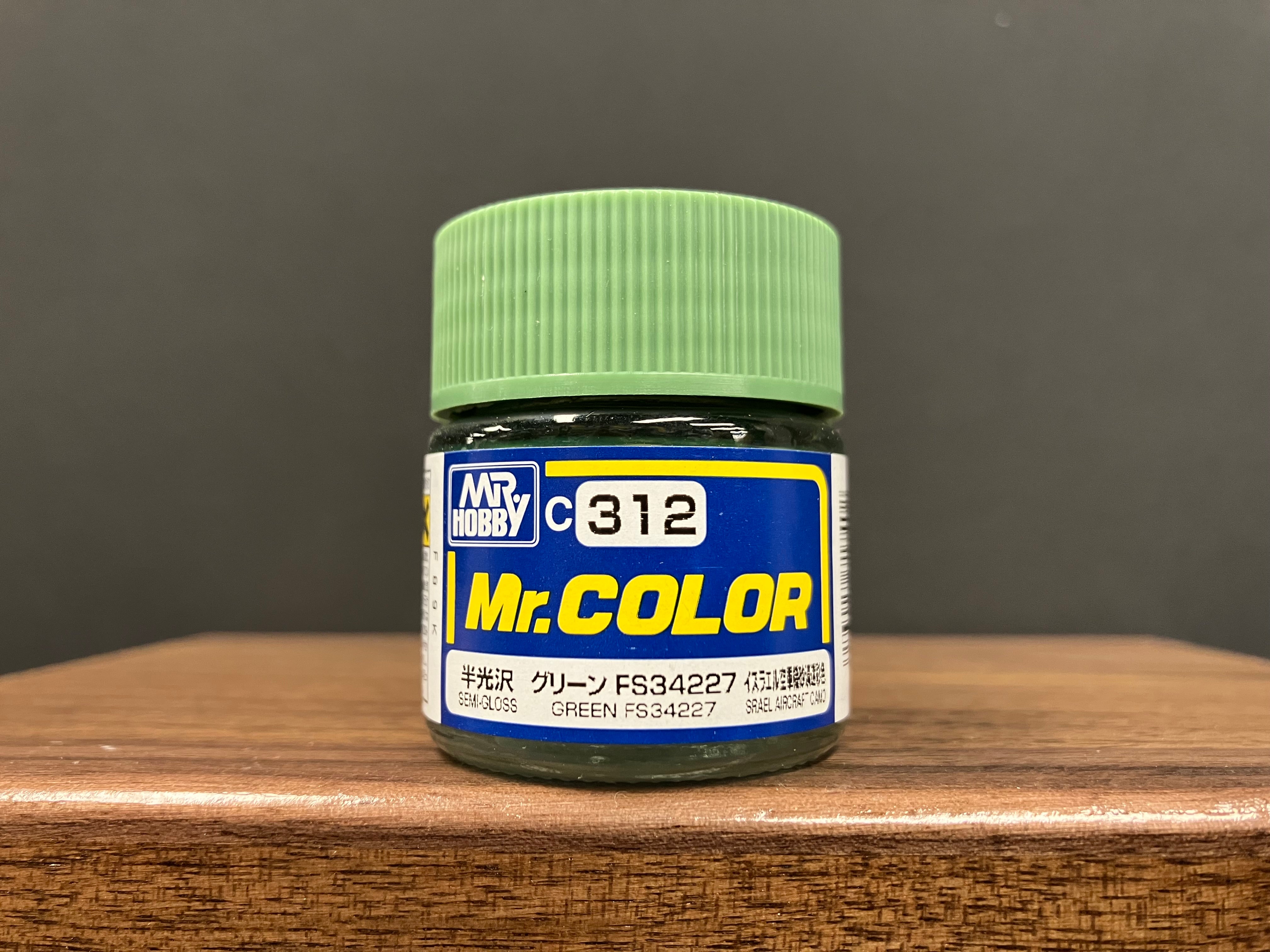 Semi-Gloss Green FS34227 C312 半光澤: 綠色 以色列空軍機沙漠迷彩色