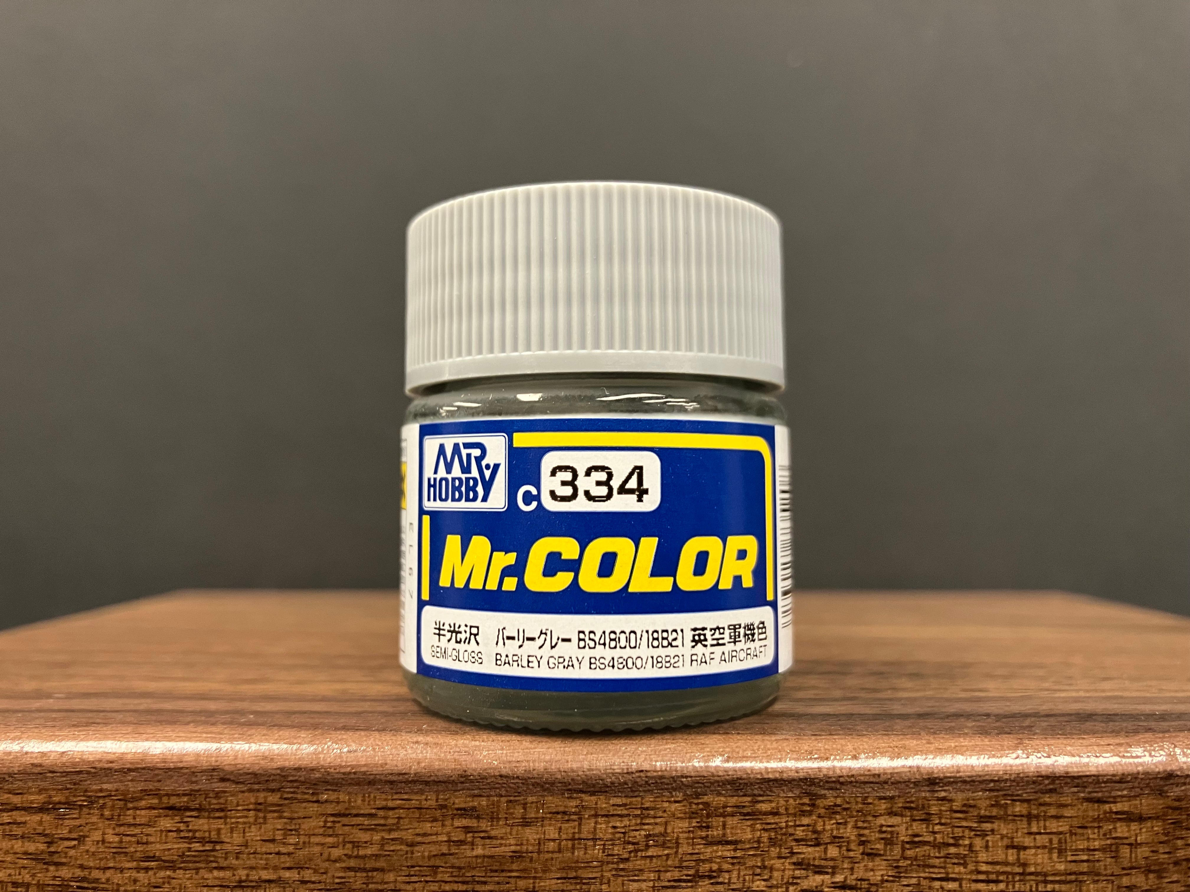 Semi-Gloss Barley Gray BS4800/18B21 C334 半光澤: 大麥灰色 英國皇家空軍機色