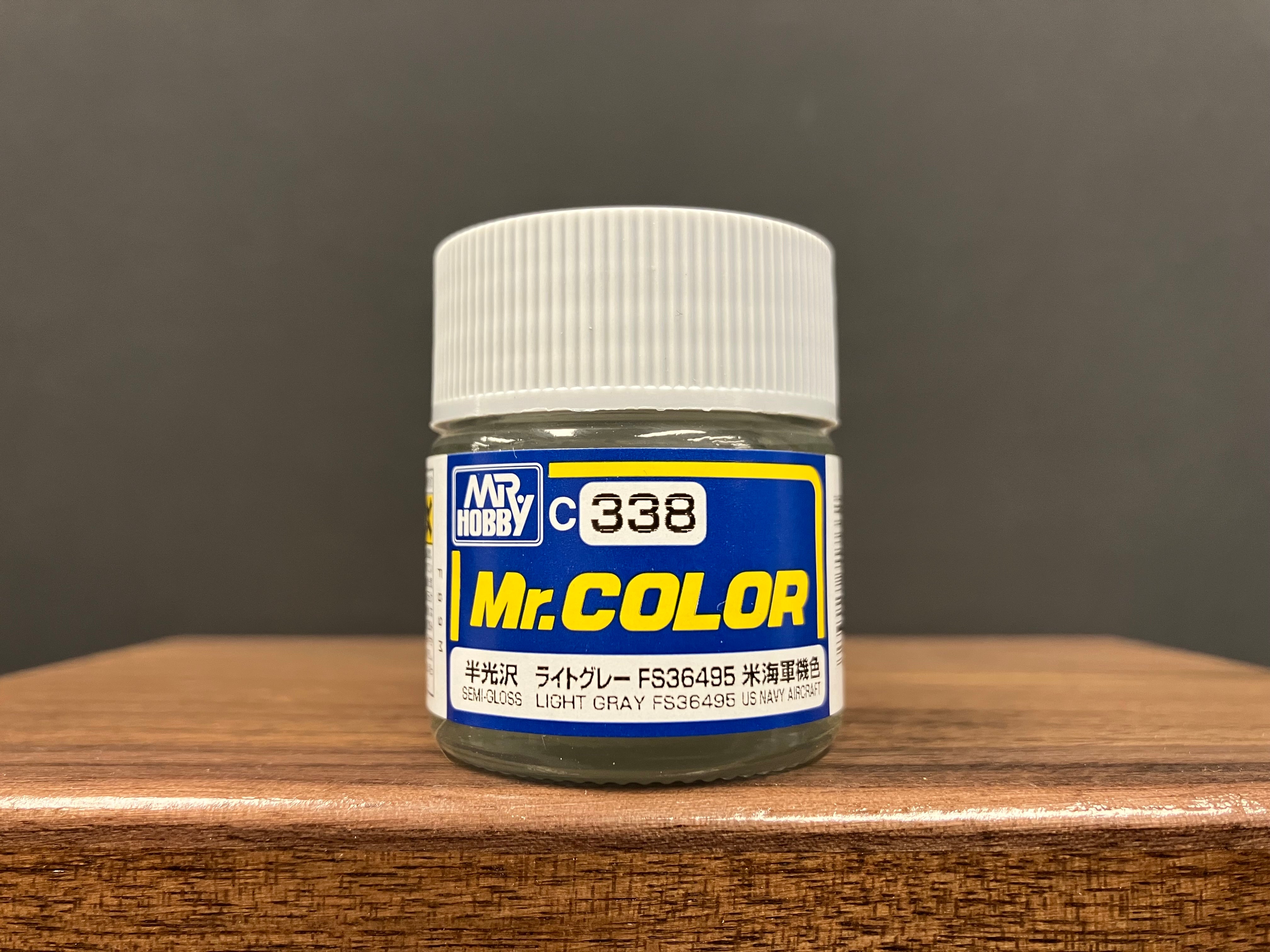 Semi-Gloss Light Gray FS36495 C338 半光澤: 淺灰色 美國海軍機色