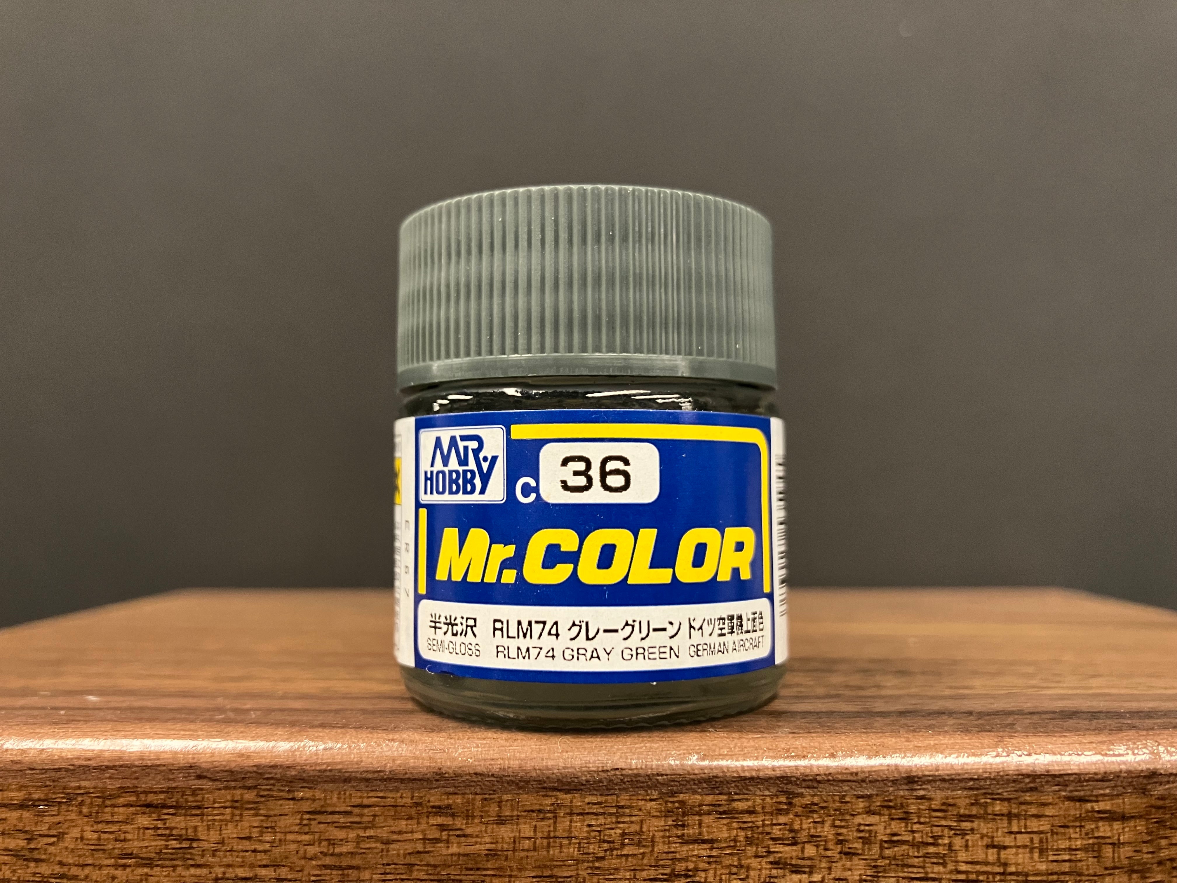 Semi-Gloss RLM74 Gray Green C36 半光澤: 灰綠色 德國空軍機上面色