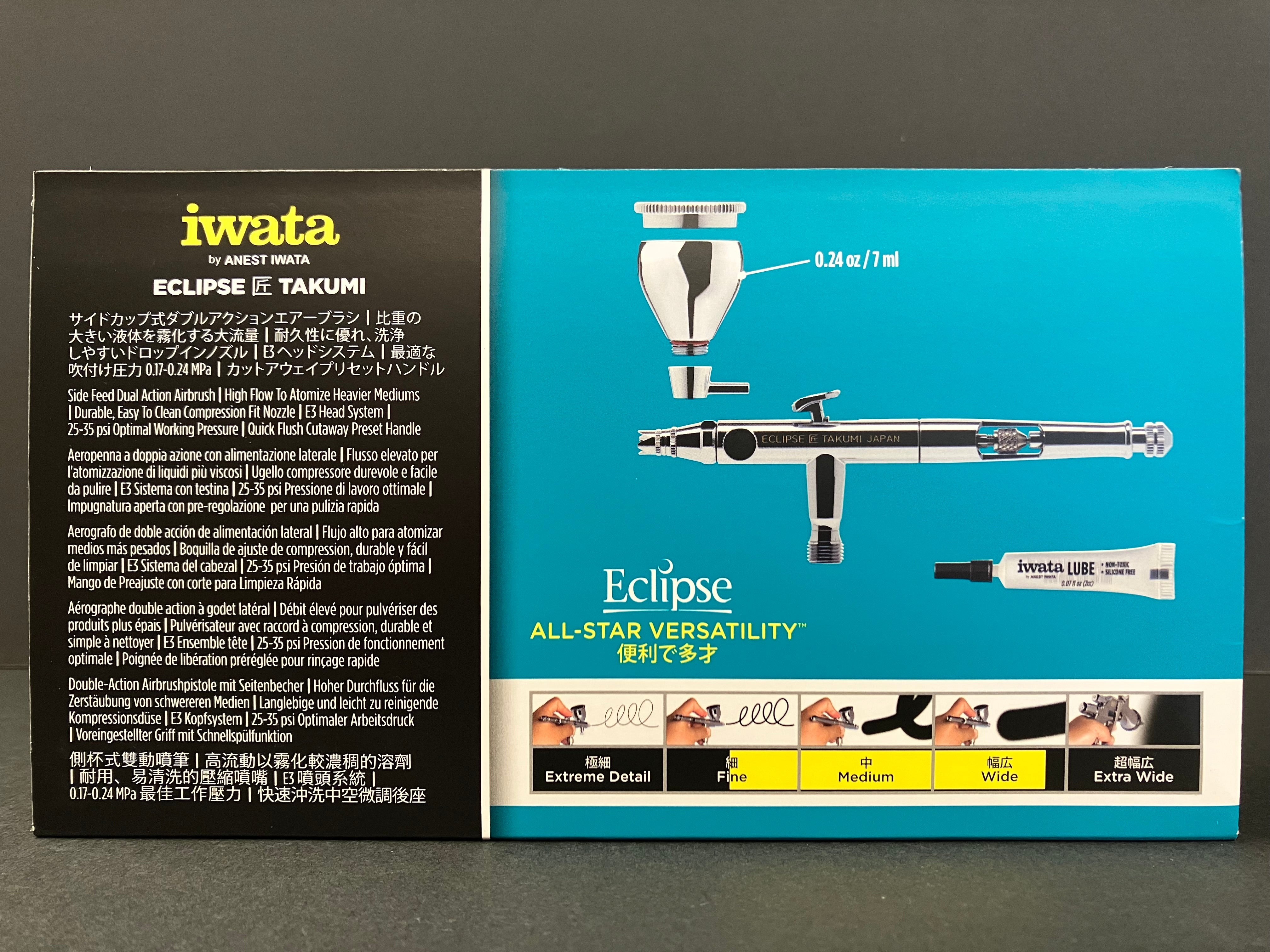 Eclipse Takumi Side Feed 0.35 mm Dual Action Airbrush 匠 ECL 350T