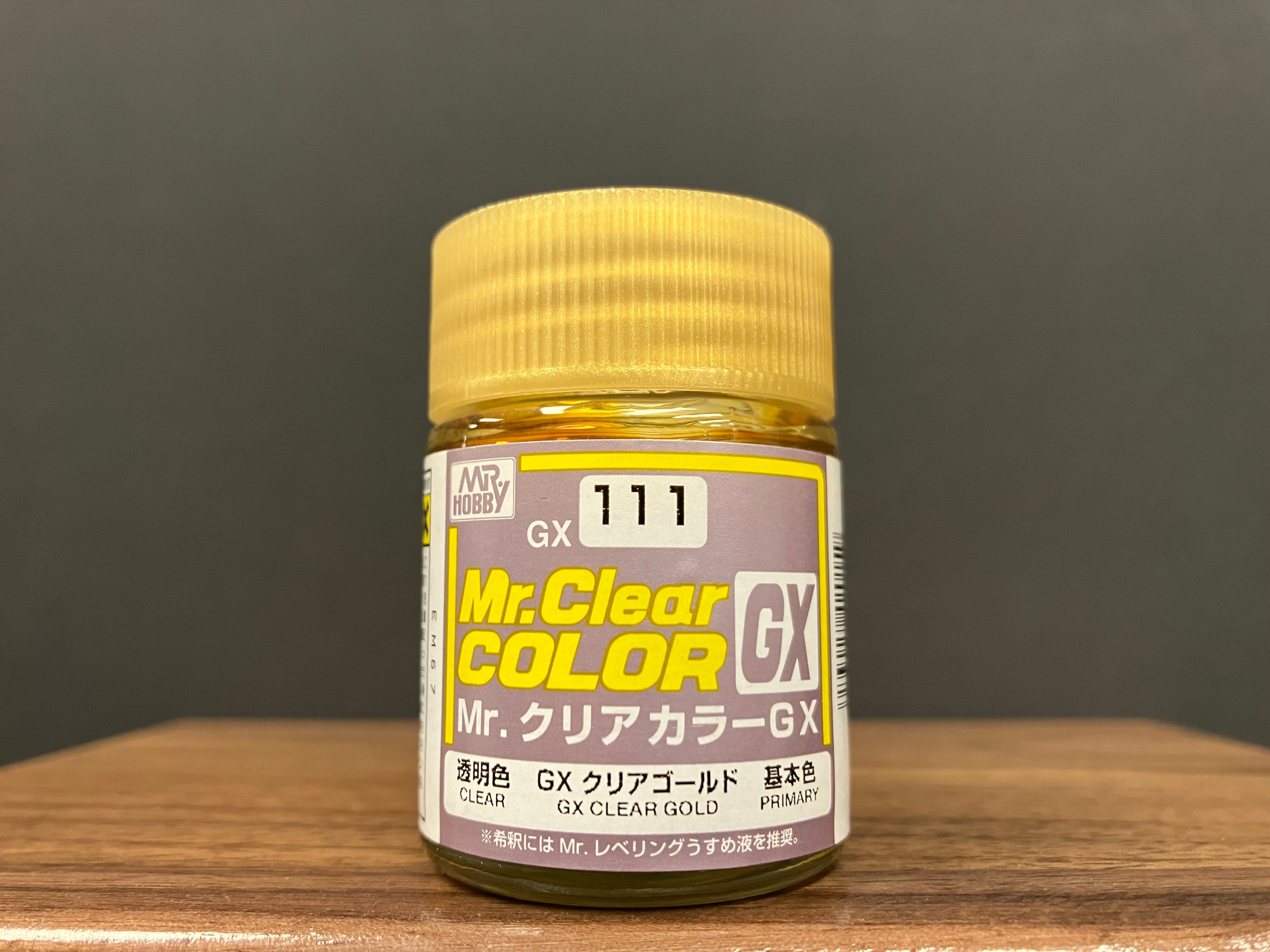 Mr. Clear Color GX Translucent Clear GX Clear Gold GX111 透明金色
