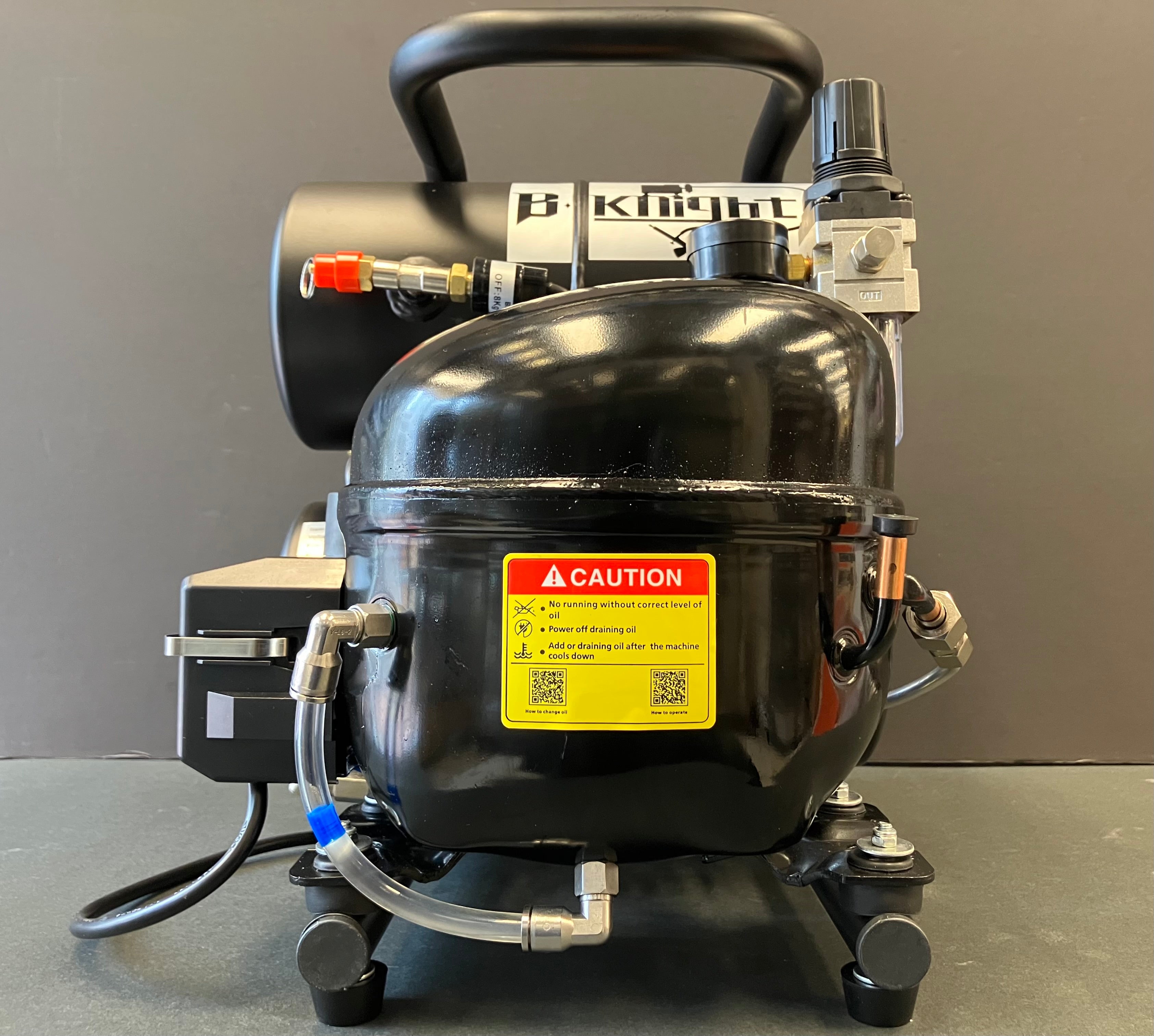 Super Silent Air Compressor ~ Black Knight Signature Black Version HO-826