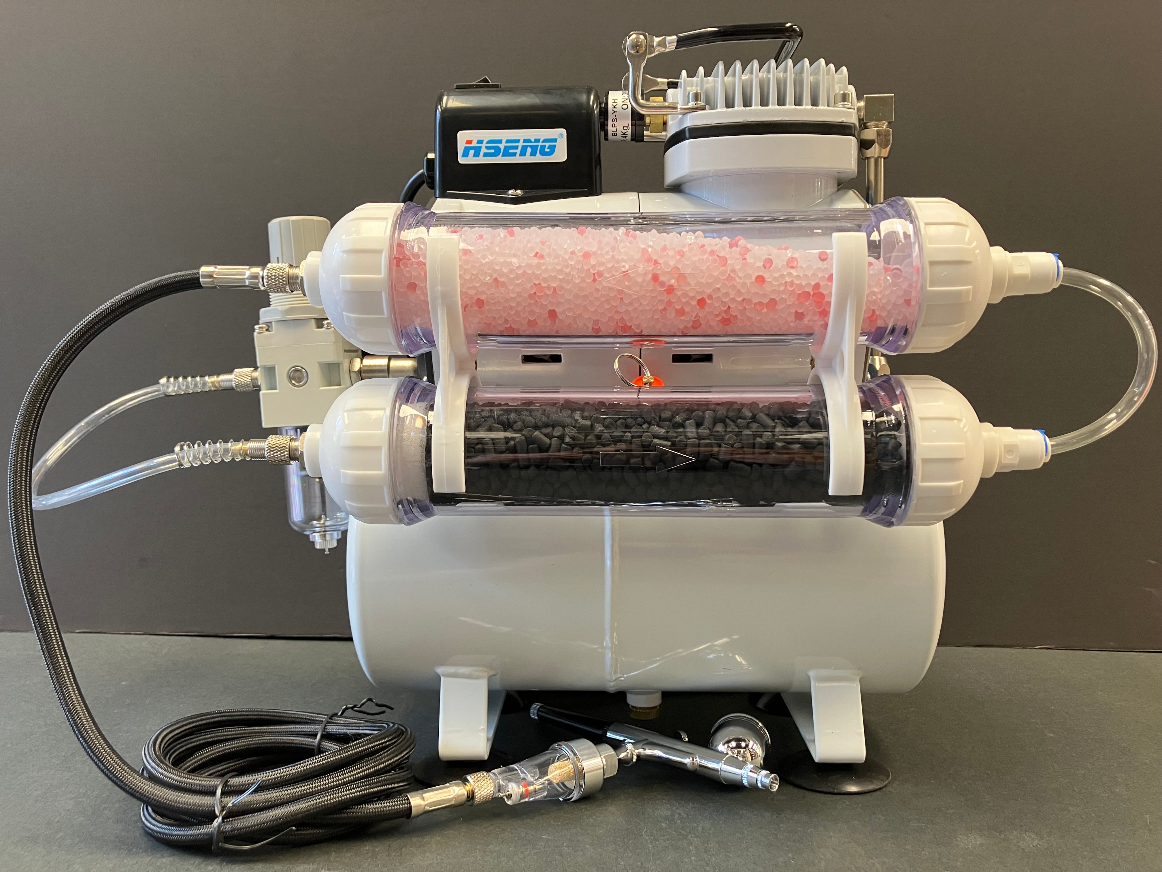 Single Cylinder Compressor with 3.0 Litre Air Tank & Twin Cylindrical Moisture Separators AF186-FFF