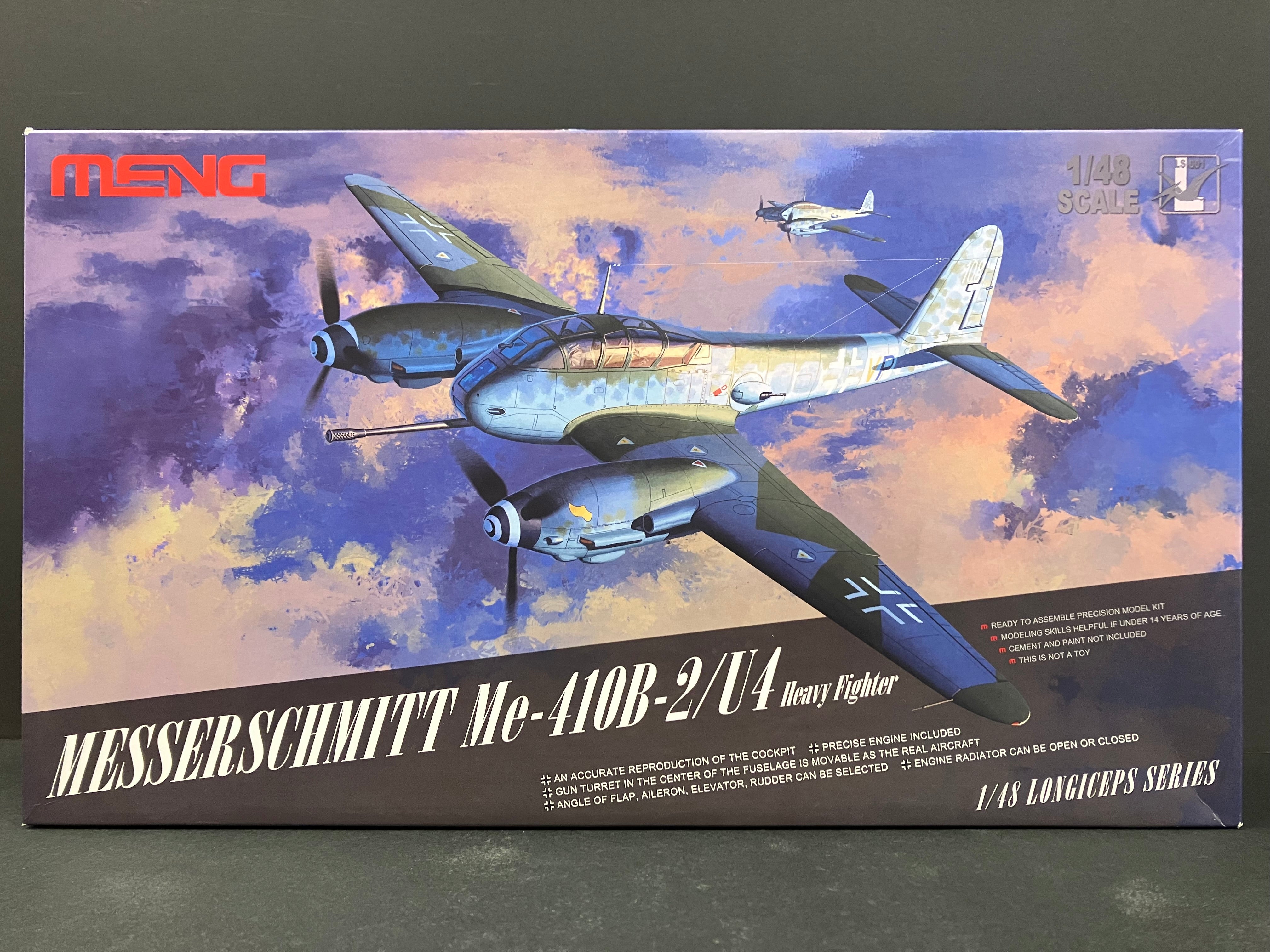 Longiceps (Aircraft) Series No. LS-001 1/48 Scale Messerschmitt Me410B2/U4 German Heavy Fighter