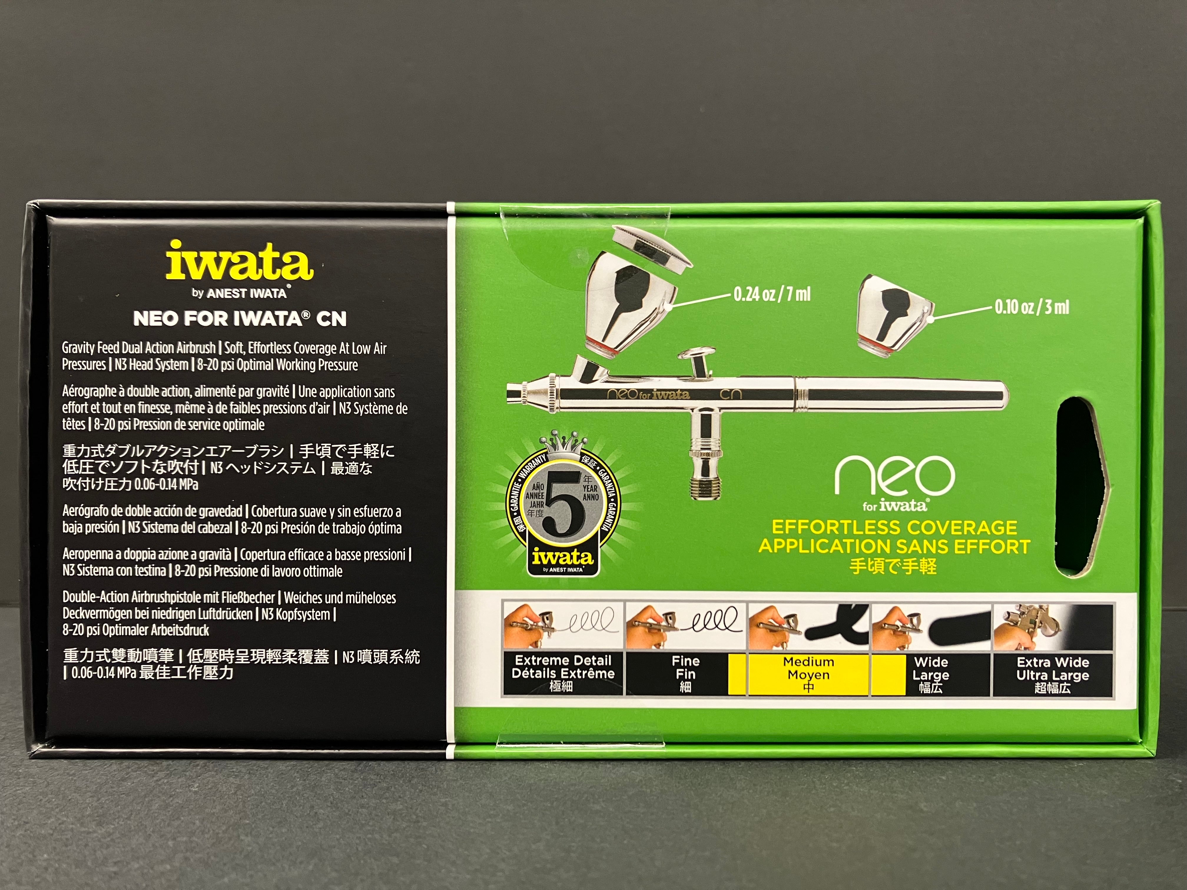 Neo for Iwata CN Gravity Feed 0.35 mm Dual Action Airbrush HP-CN N 4500
