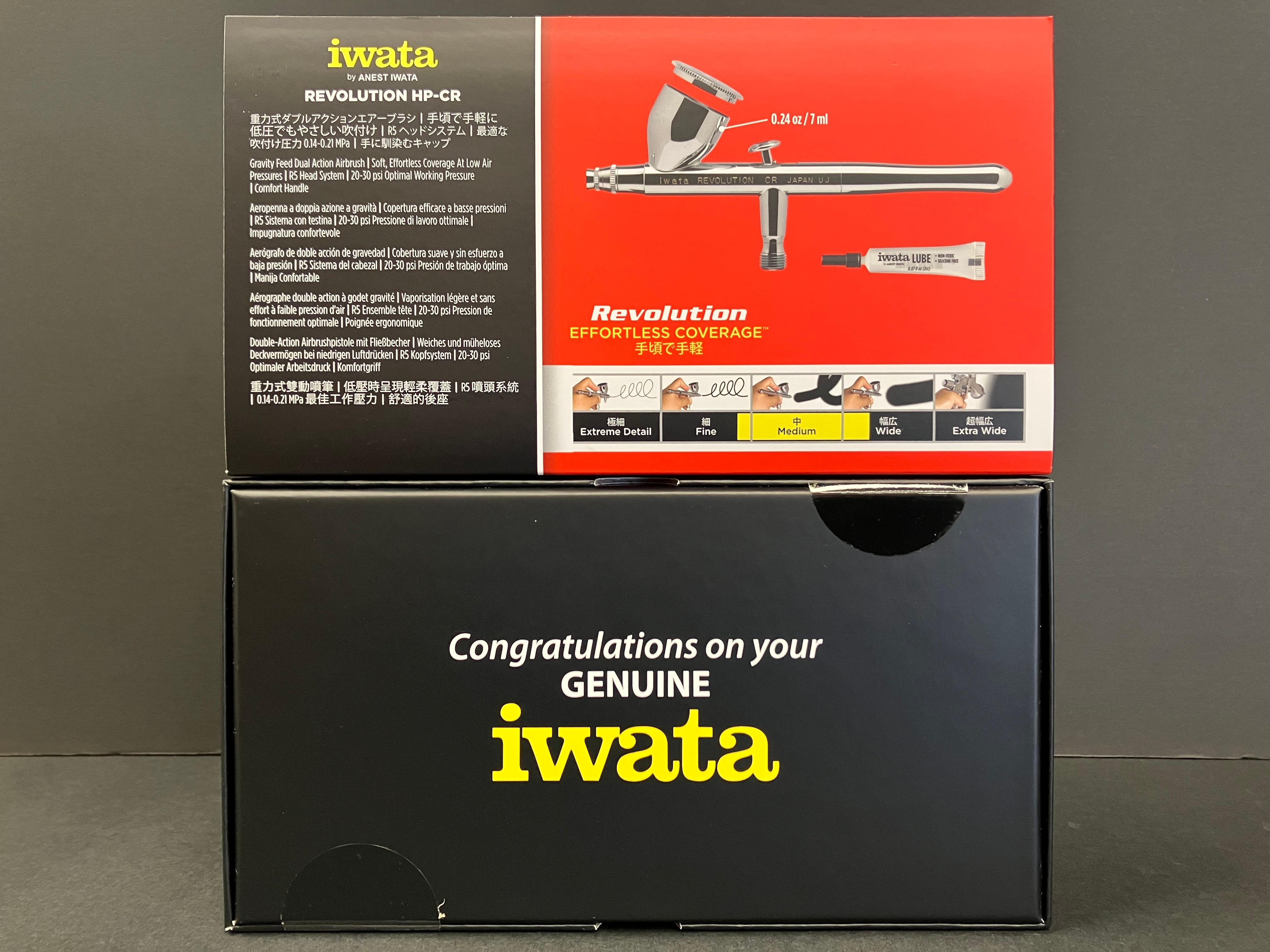 Revolution HP-CR Gravity Feed 0.5 mm Dual Action Airbrush R 4500