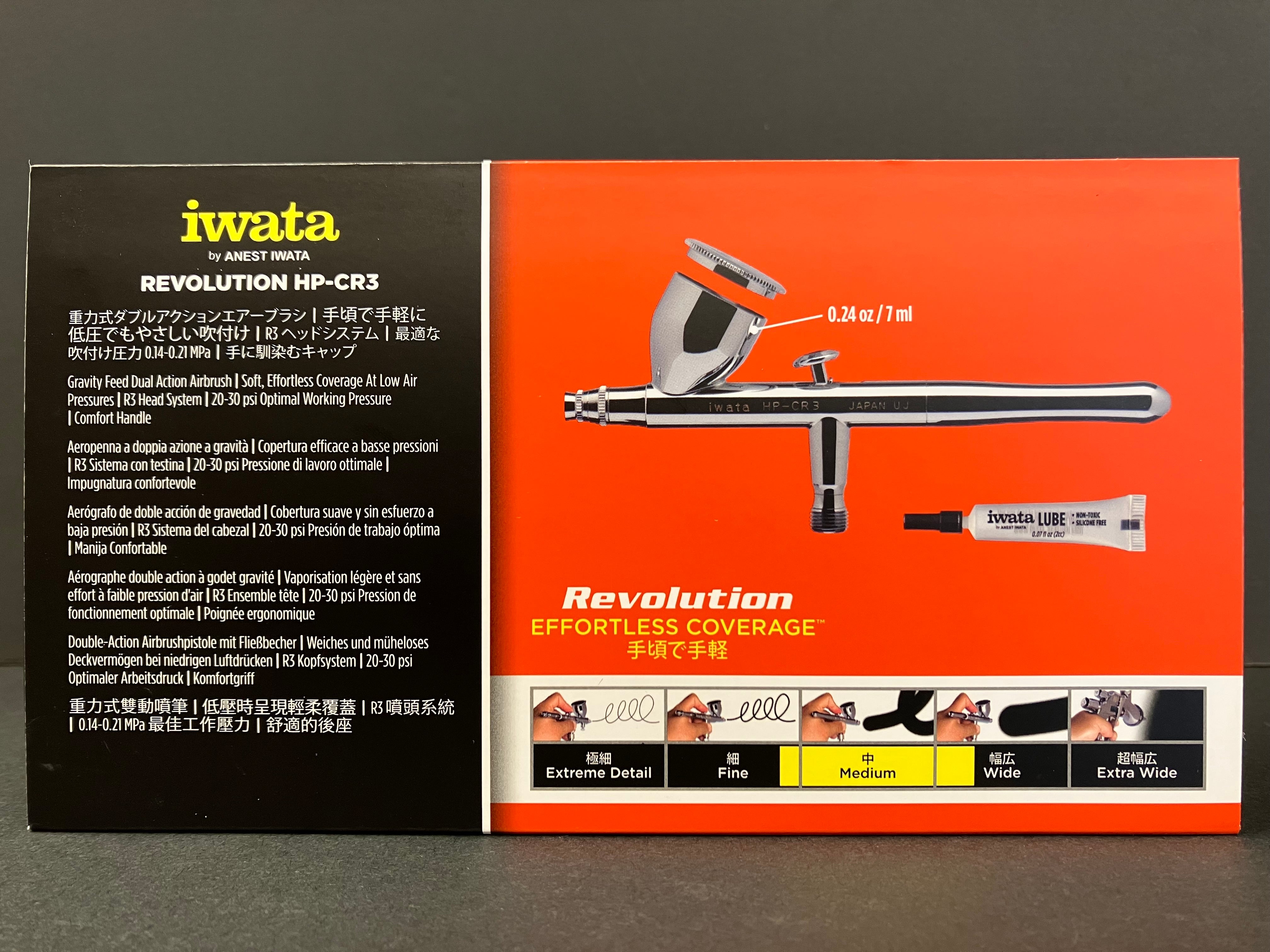 Revolution HP-CR3 Gravity Feed 0.3 mm Dual Action Airbrush R 4503