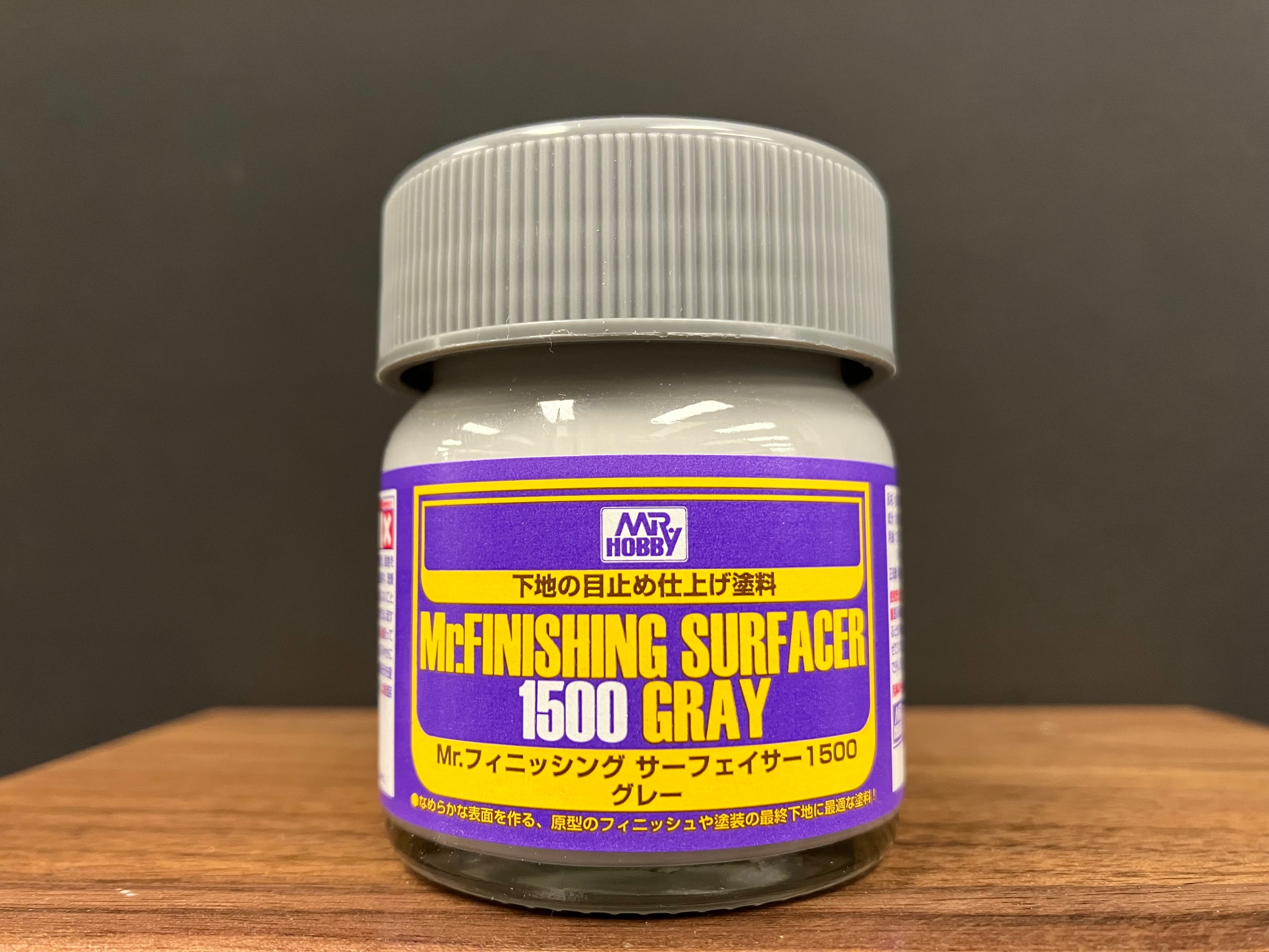 Mr. Finishing Surfacer 1500 Gray Bottle Type SF289