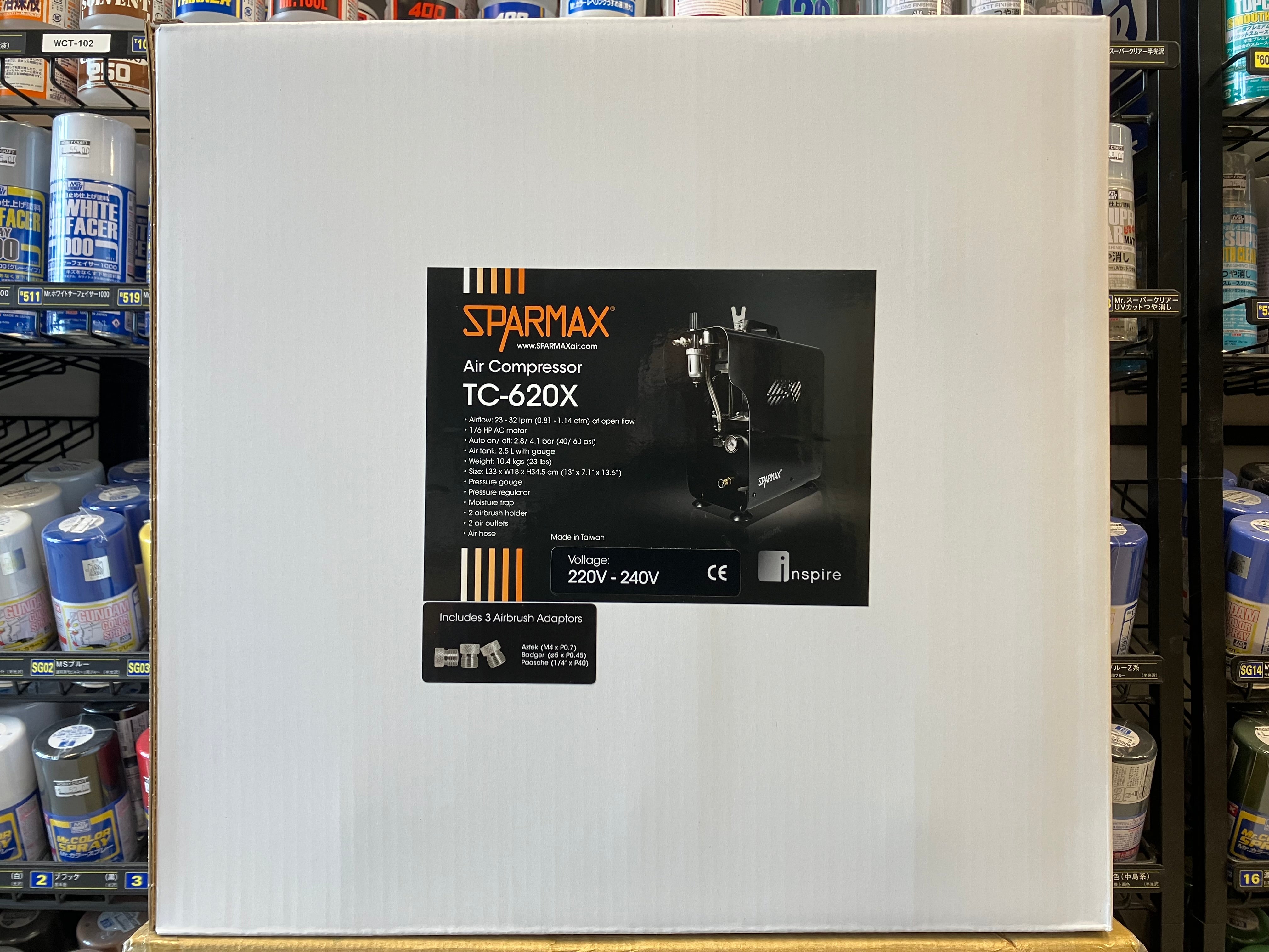 Twin Cylinder Piston Type Airbrush Compressor TC-620X