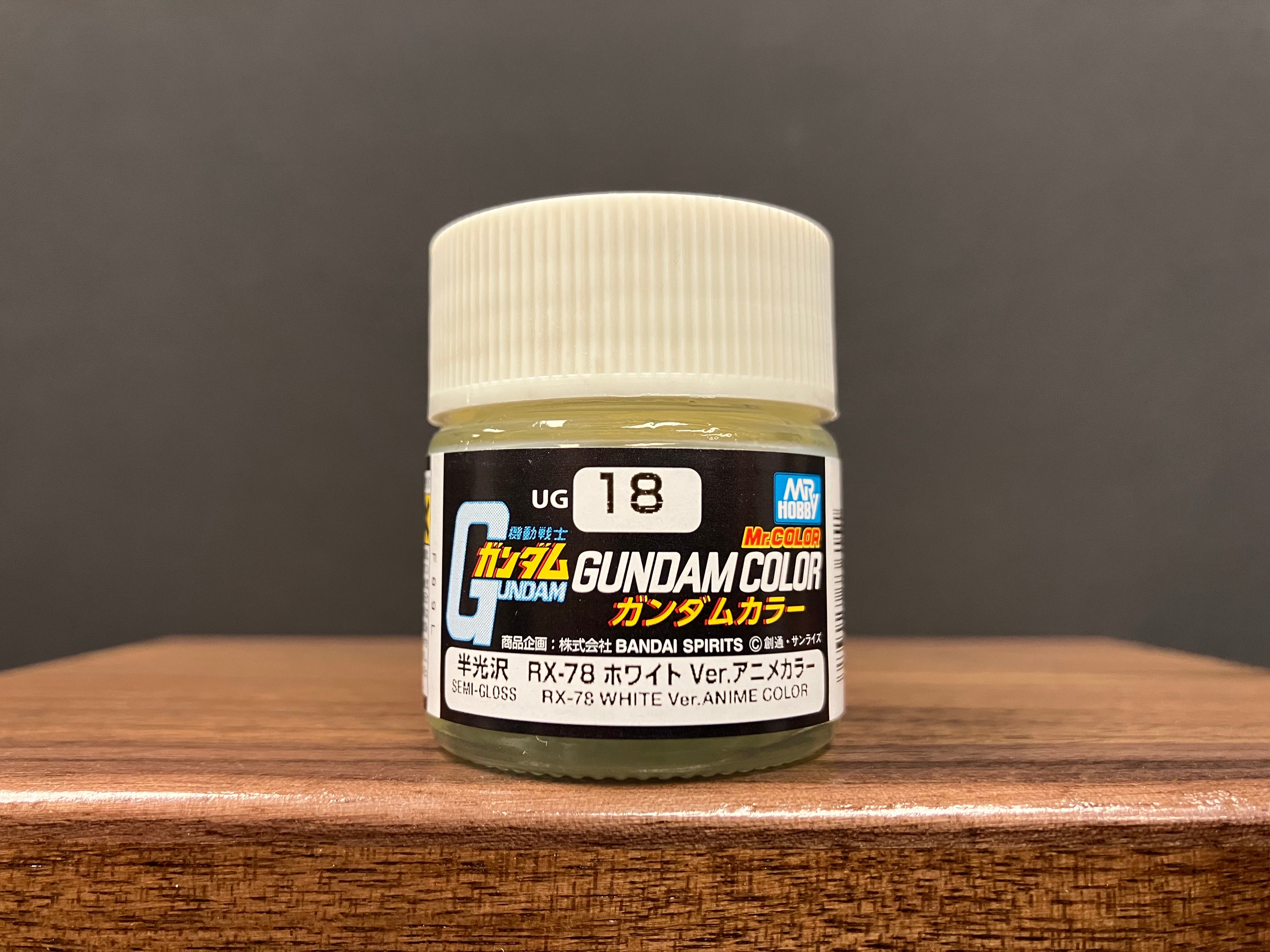 Semi-Gloss RX-78 White Ver. Anime Color UG18 (元祖高達專用白色 動畫版本 - 半光澤)