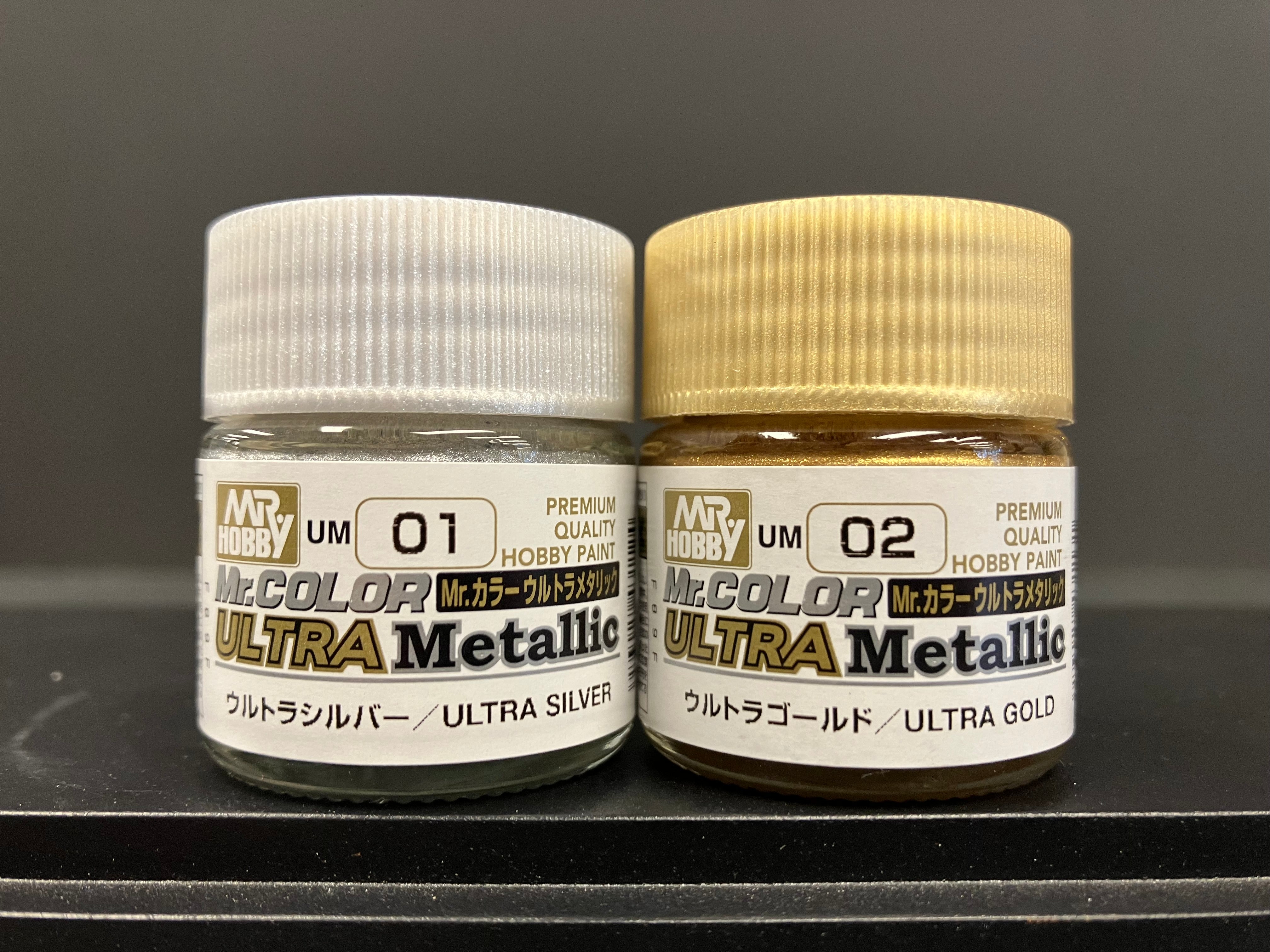 Premium Quality Hobby Paint ~ Mr. Color Ultra Metallic UM01 & UM02 極緻金屬漆