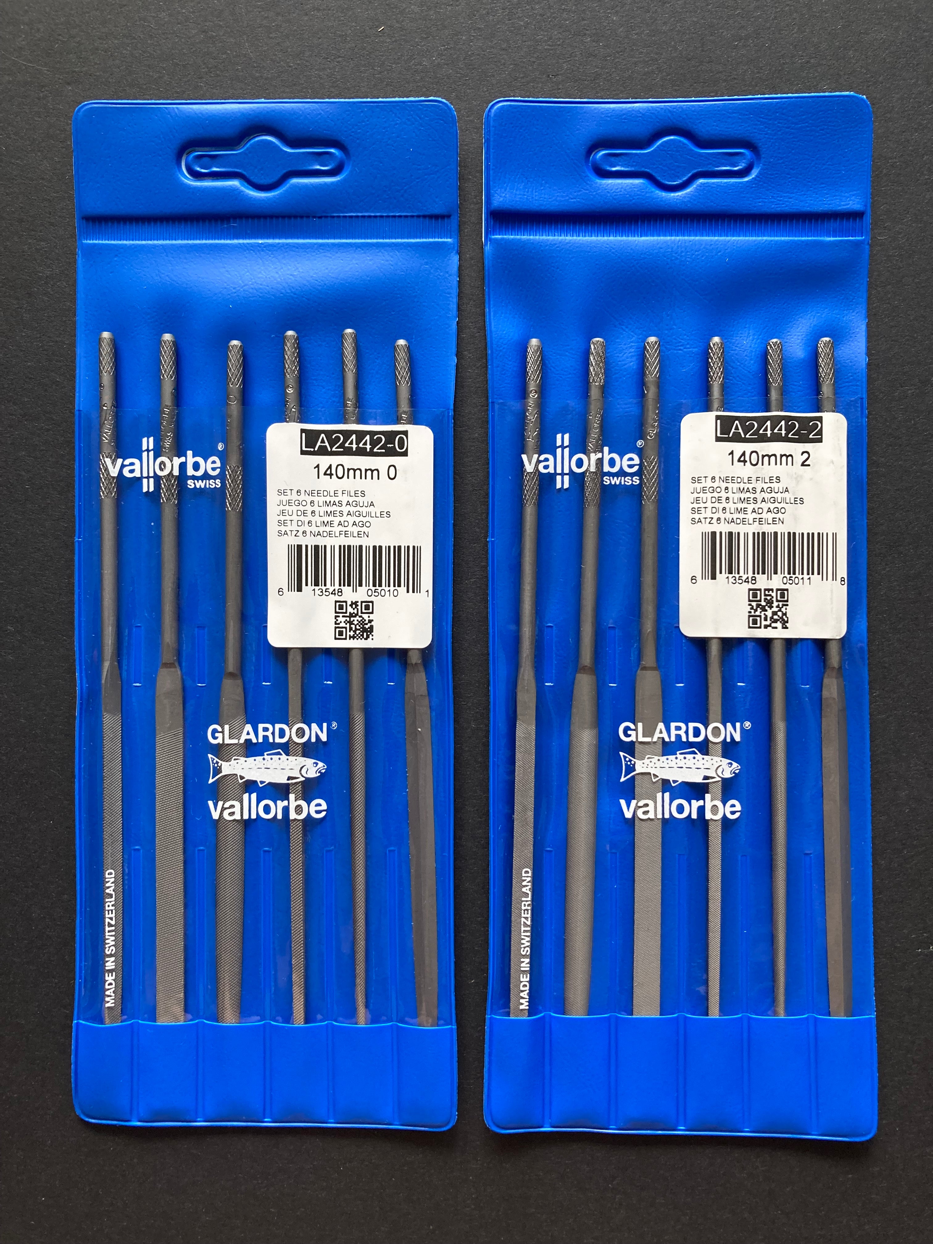 Premium Needle Files LA2442 140 mm Set of 6 pcs.