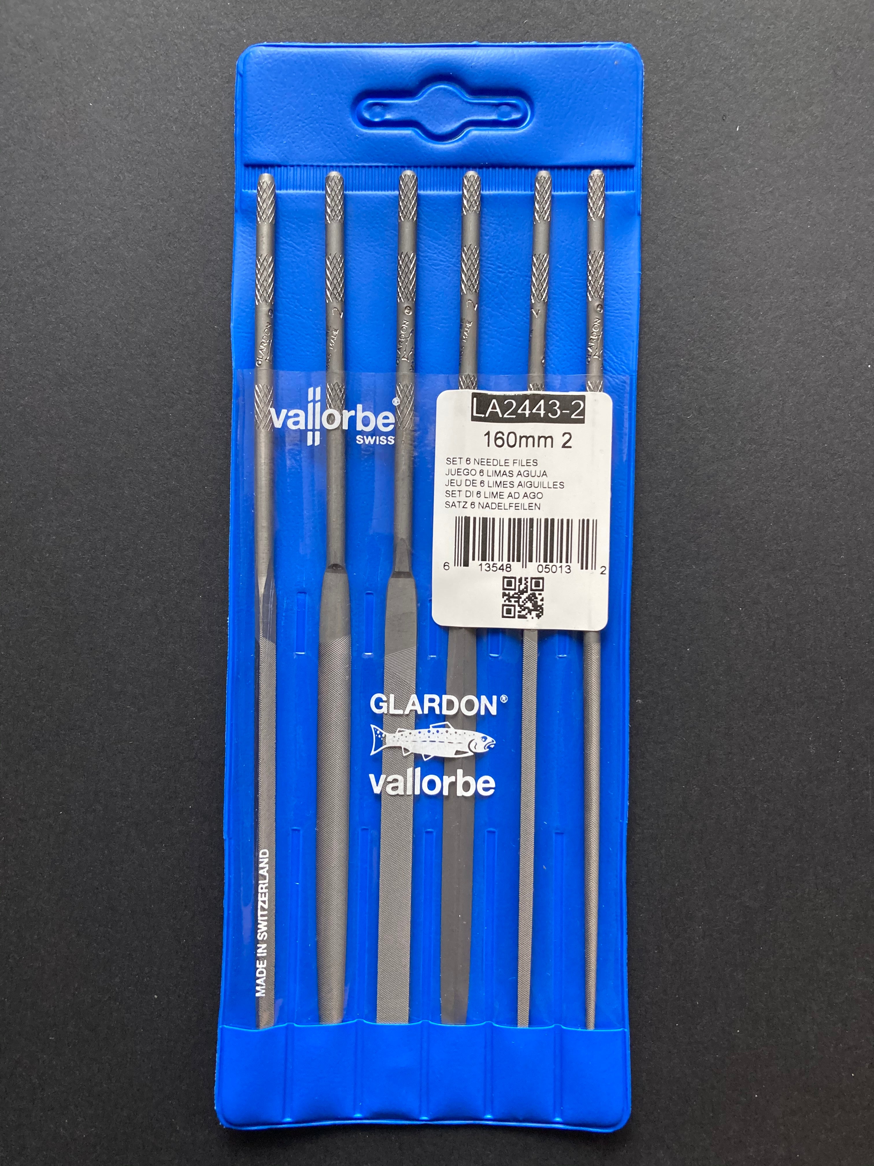 Premium Needle Files LA2443 160 mm Set of 6 pcs.