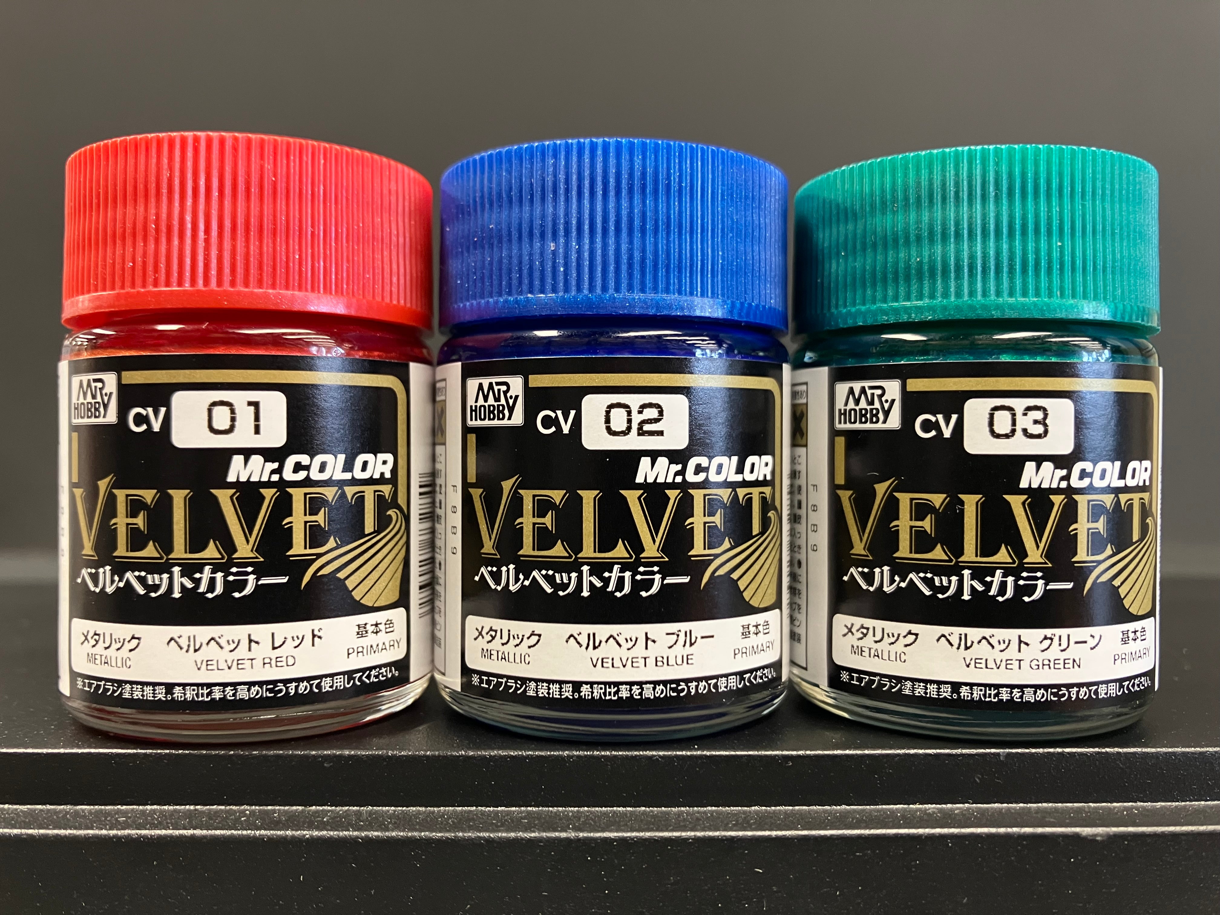 Mr. Color Velvet Color CV01 - CV03 織物金屬色