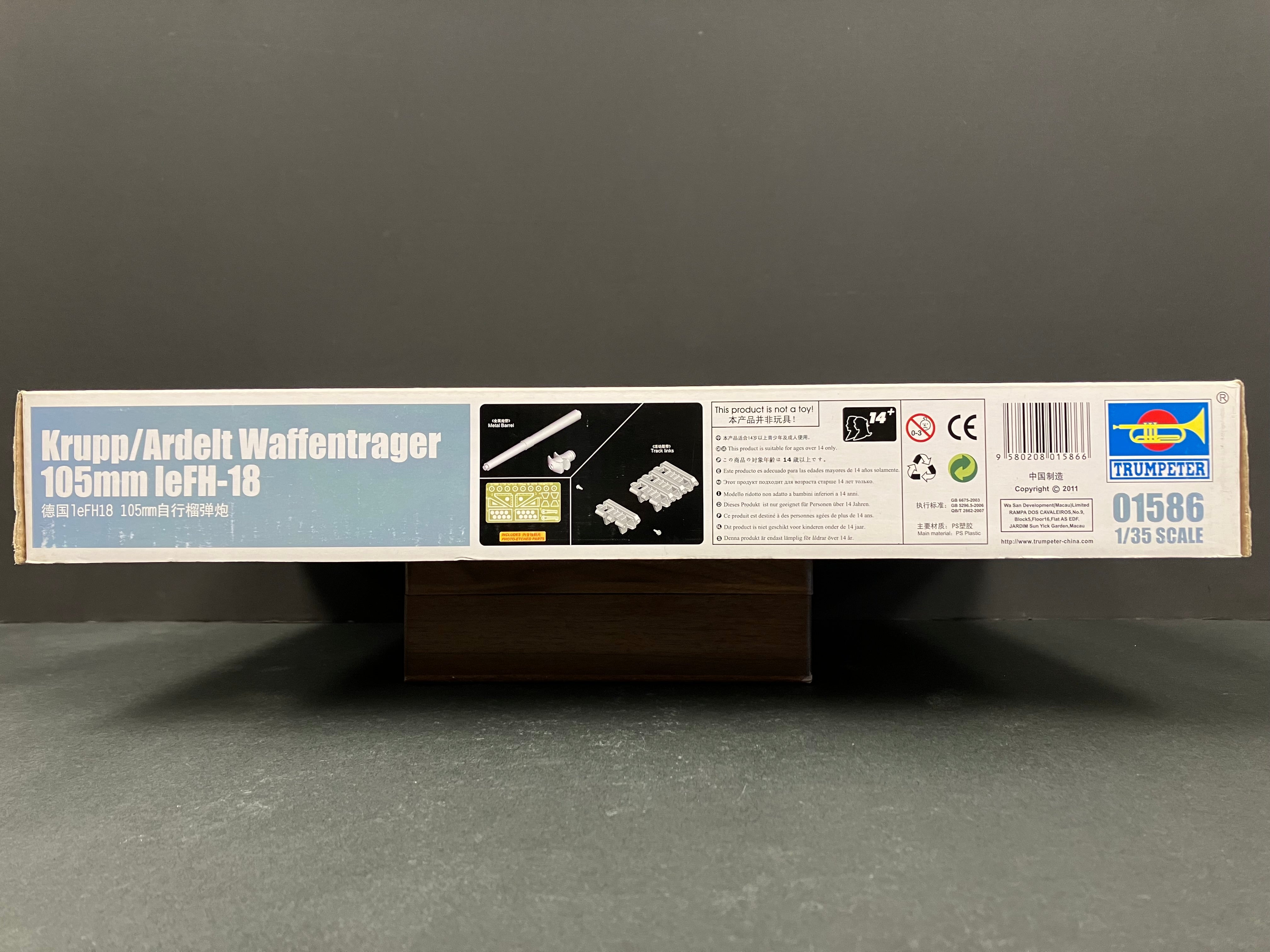 Armor Series No. 01586 1/35 Scale Krupp/Ardelt Waffentrager 105mm leFH-18