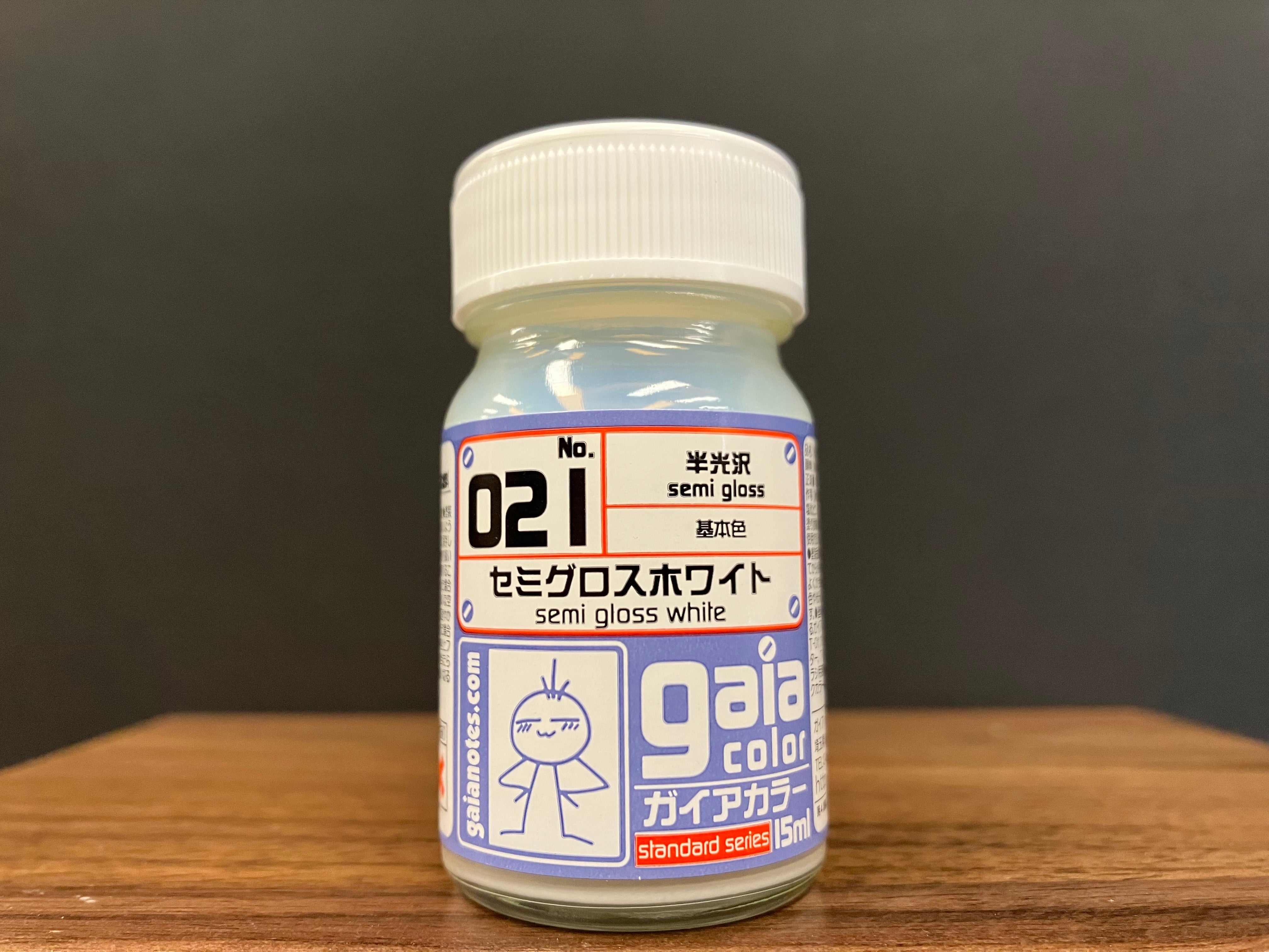 Semi Gloss White 021 半光澤: 半光澤白色 基本色