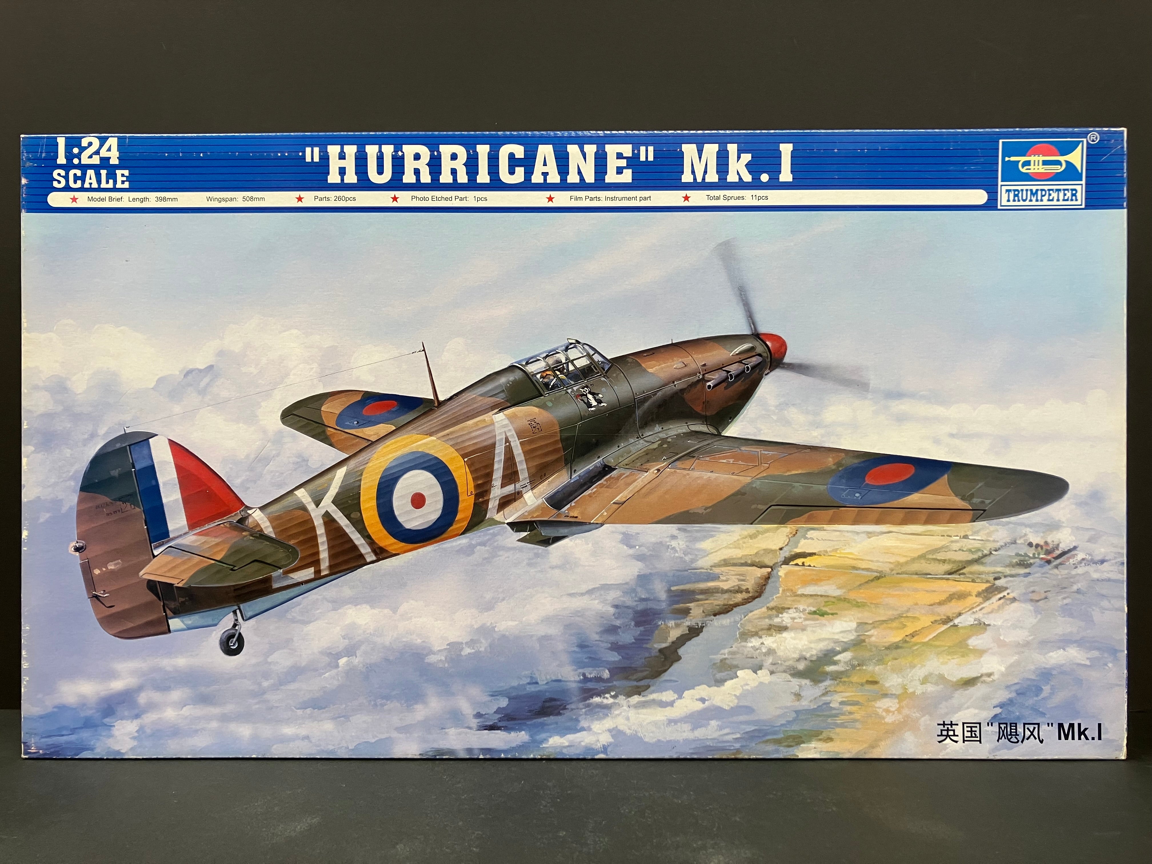 Plane Series No. 02414 1/24 Scale Hawker “Hurricane” Mk.I ~ Year 1942 Version