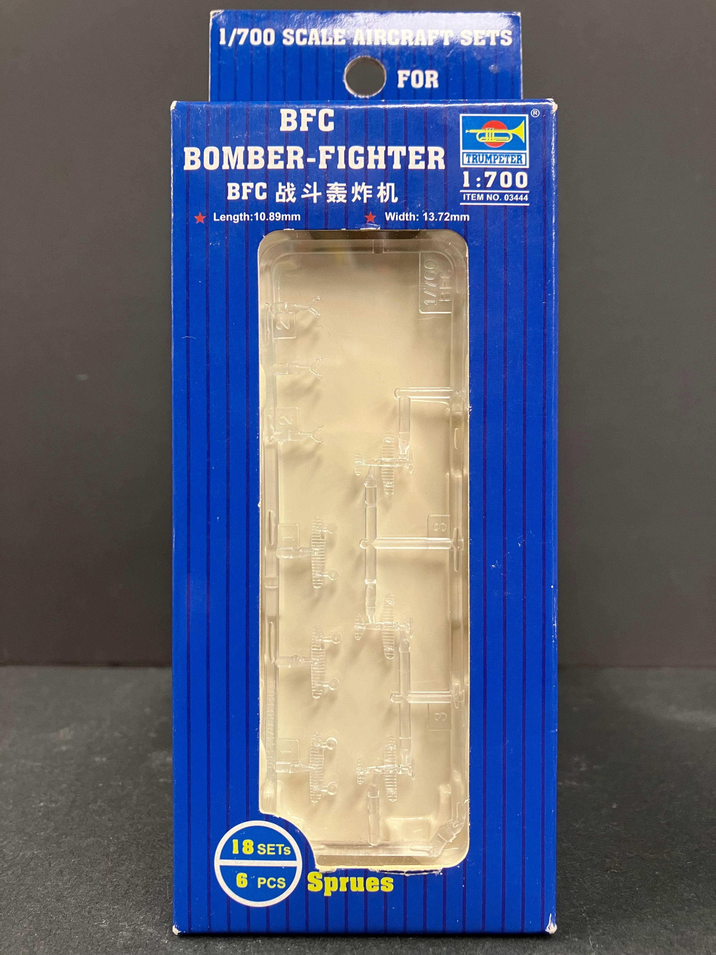 Plane Series No. 03444 1/700 Scale Aircraft Sets for Aircraft Carrier BFC Bomber-Fighter (18 Planes per Box)